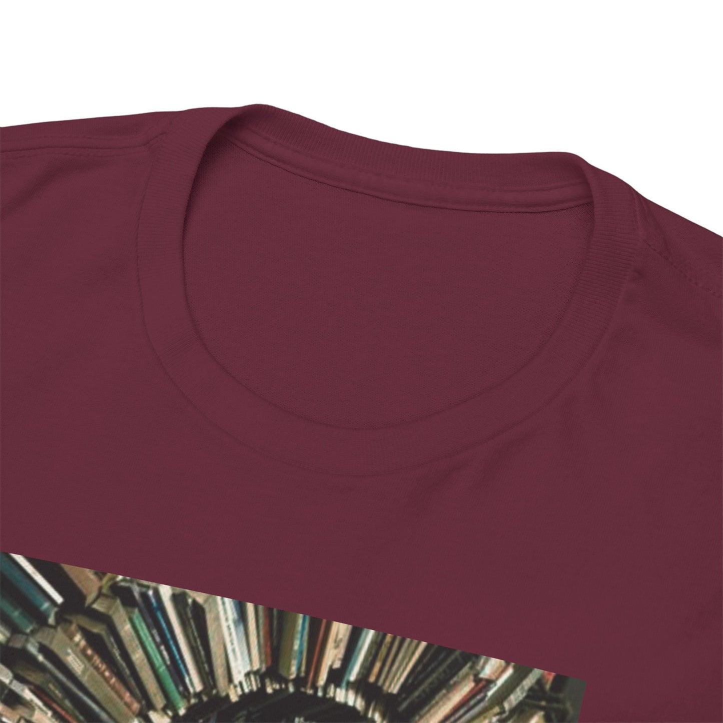 TRiNiTY Book Arch (Red Logo on Back) - Unisex Heavy Cotton Tee