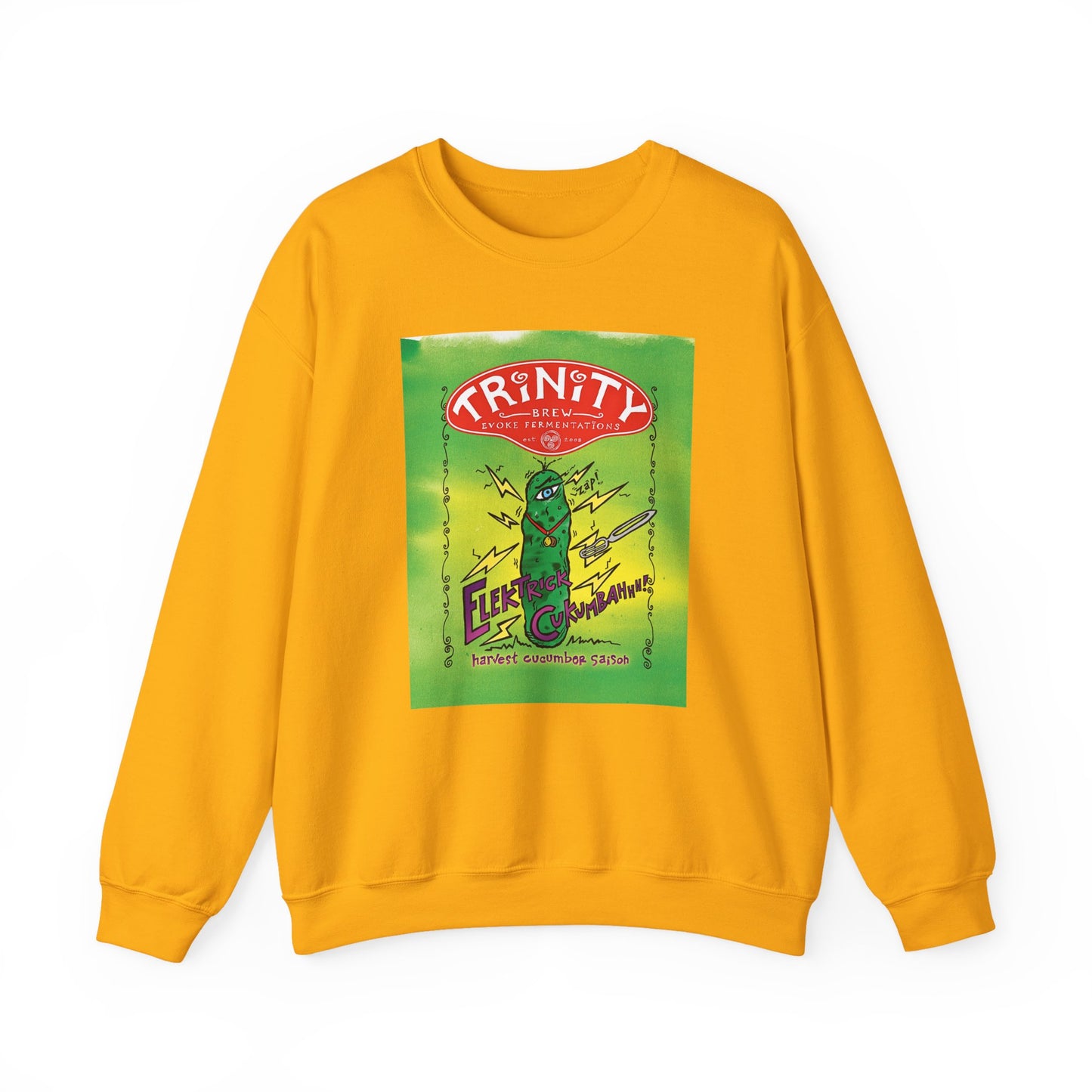 TRiNiTY Electrick Cukumbahh (Lighter Colors) - Unisex Heavy Blend™ Crewneck Sweatshirt