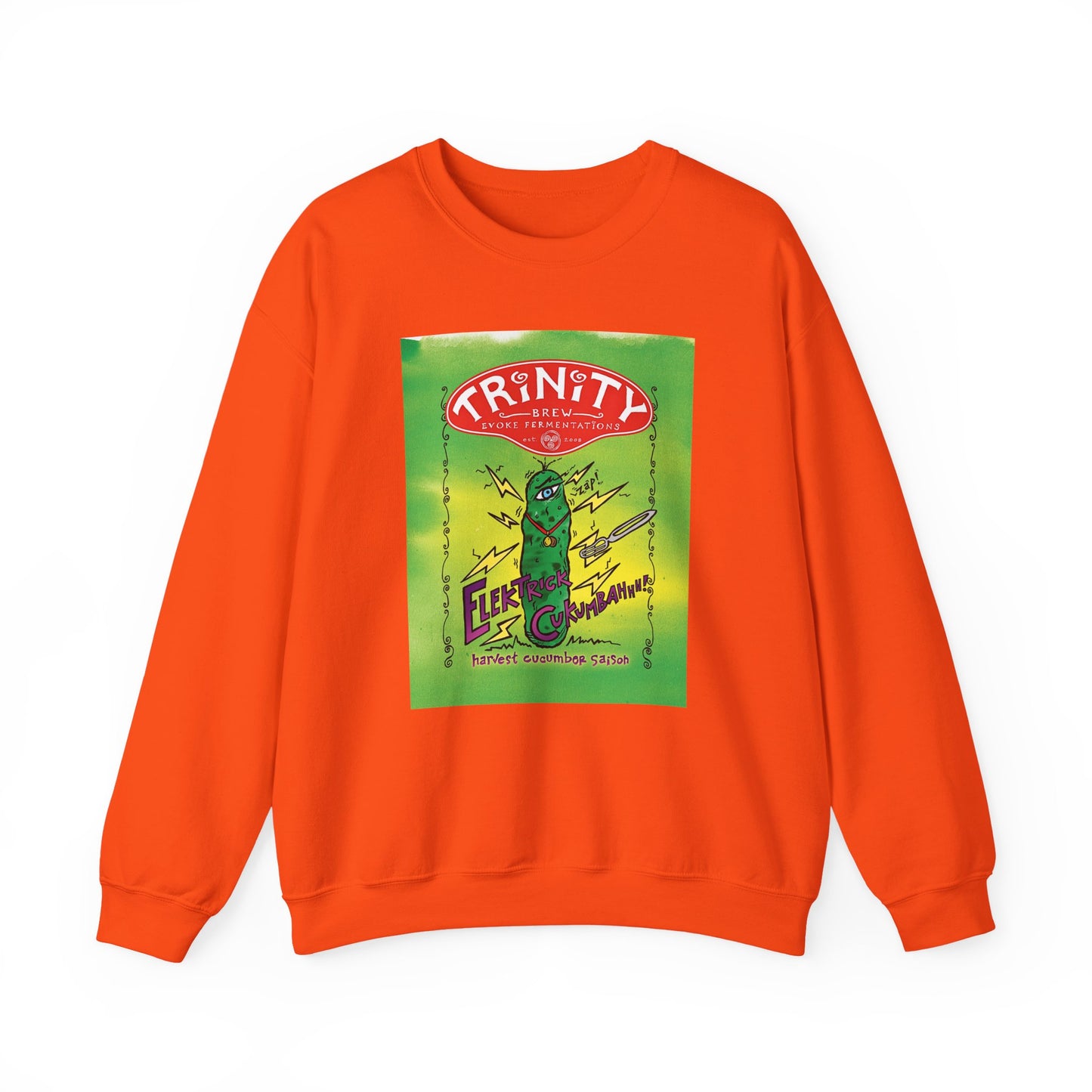 TRiNiTY Electrick Cukumbahh (Lighter Colors) - Unisex Heavy Blend™ Crewneck Sweatshirt
