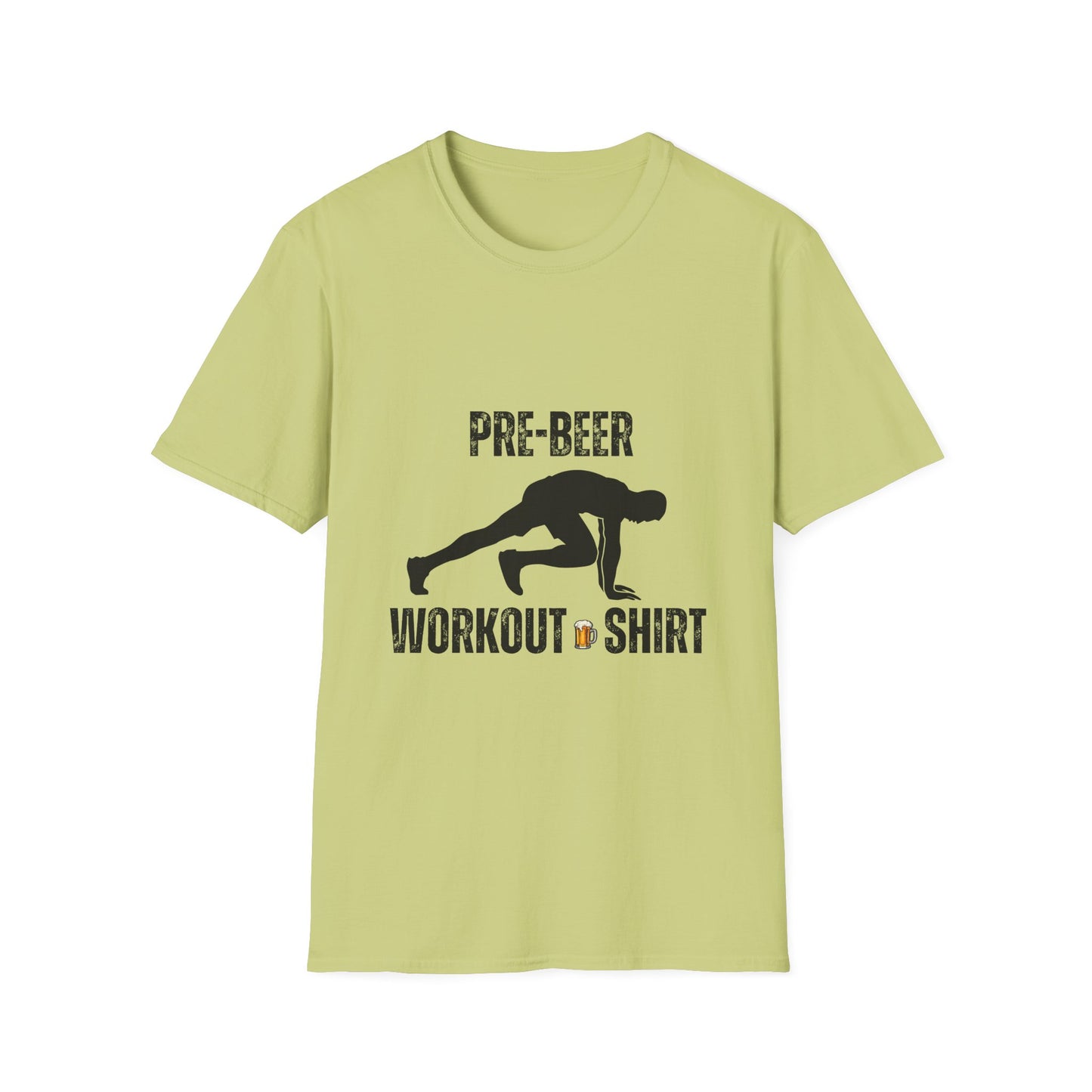 Pre-Beer Workout T-Shirt, Fun Fitness Tee, Unisex Athletic Shirt, Workout Clothing, Beer Lover's Gift, Gym Apparel