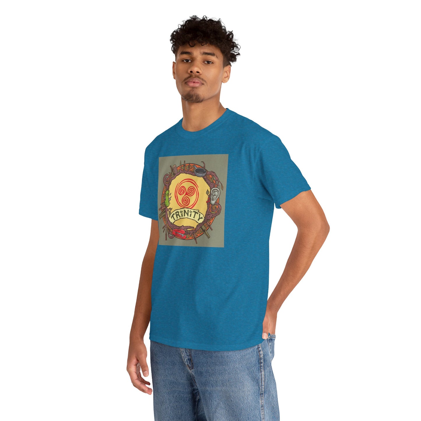 TRiNiTY Retro Logo - Unisex Heavy Cotton Tee