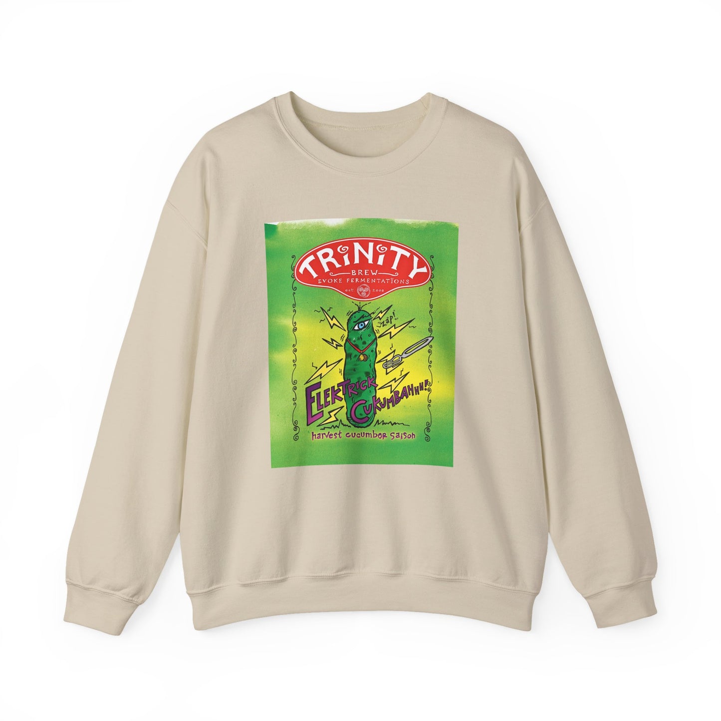 TRiNiTY Electrick Cukumbahh (Lighter Colors) - Unisex Heavy Blend™ Crewneck Sweatshirt