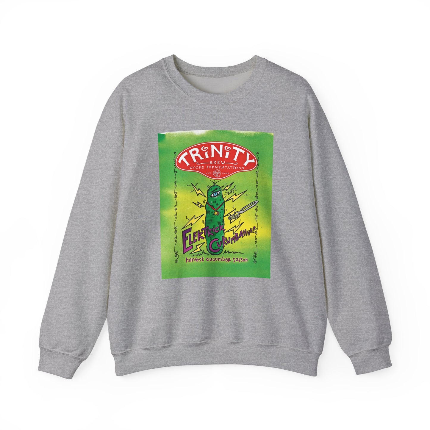 TRiNiTY Electrick Cukumbahh (Lighter Colors) - Unisex Heavy Blend™ Crewneck Sweatshirt