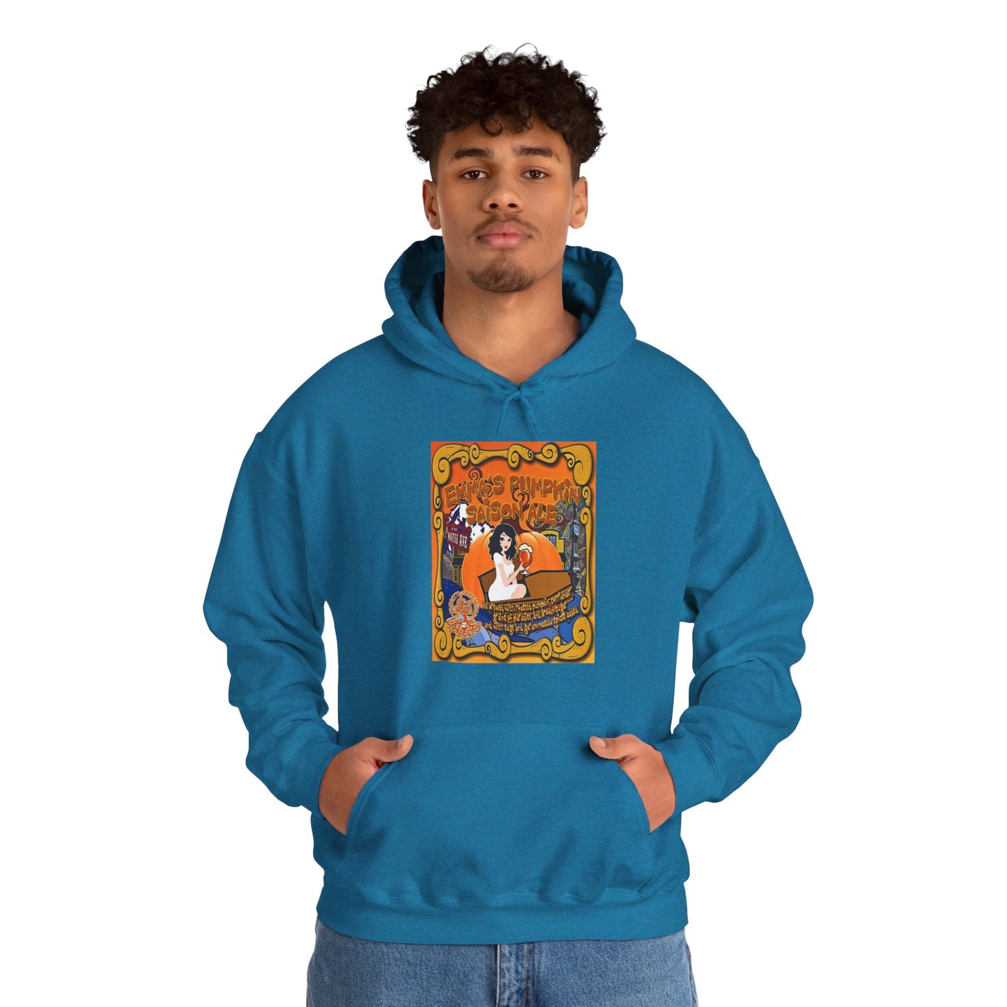 TRiNiTY Emma's Coffin Pumpkin Ale - Unisex Heavy Blend™ Hooded Sweatshirt