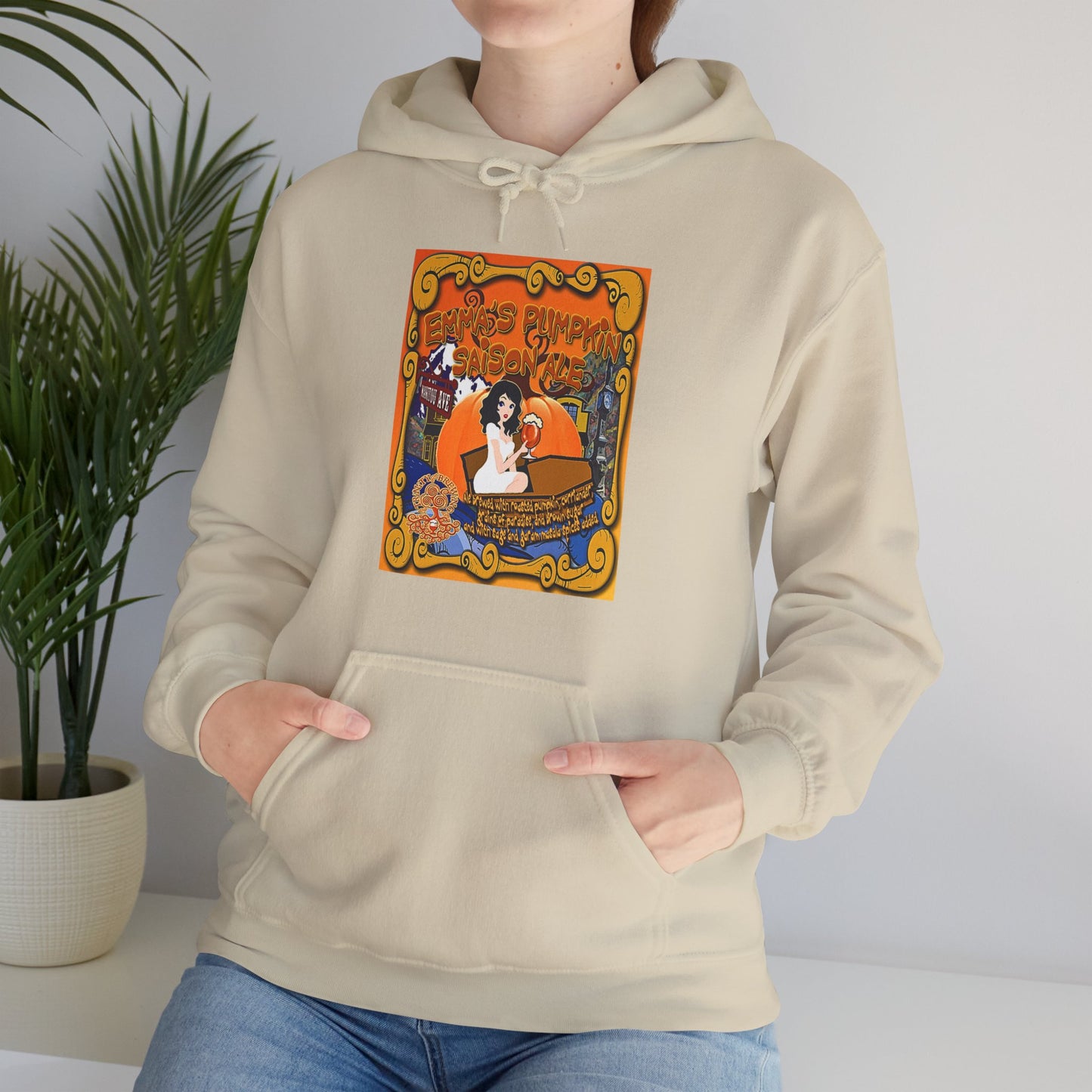 TRiNiTY Emma's Coffin Pumpkin Ale - Unisex Heavy Blend™ Hooded Sweatshirt