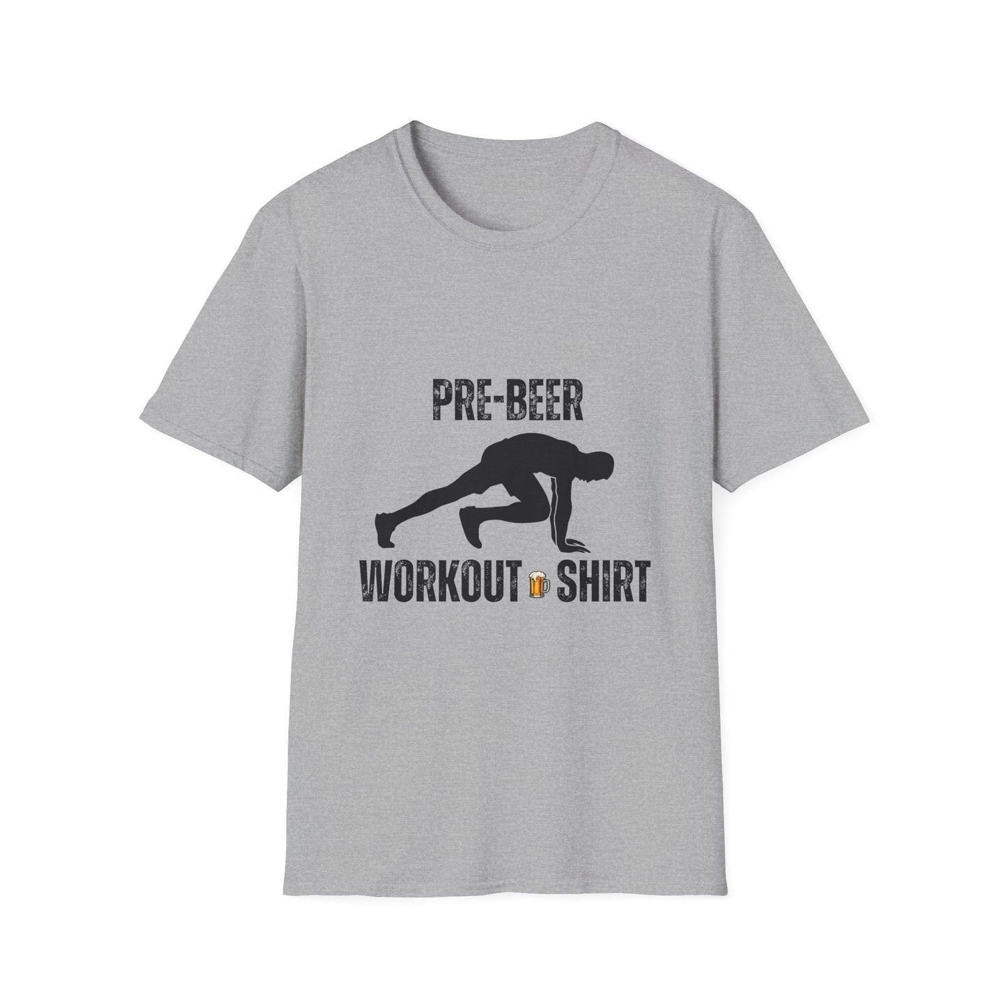 Pre-Beer Workout T-Shirt, Fun Fitness Tee, Unisex Athletic Shirt, Workout Clothing, Beer Lover's Gift, Gym Apparel