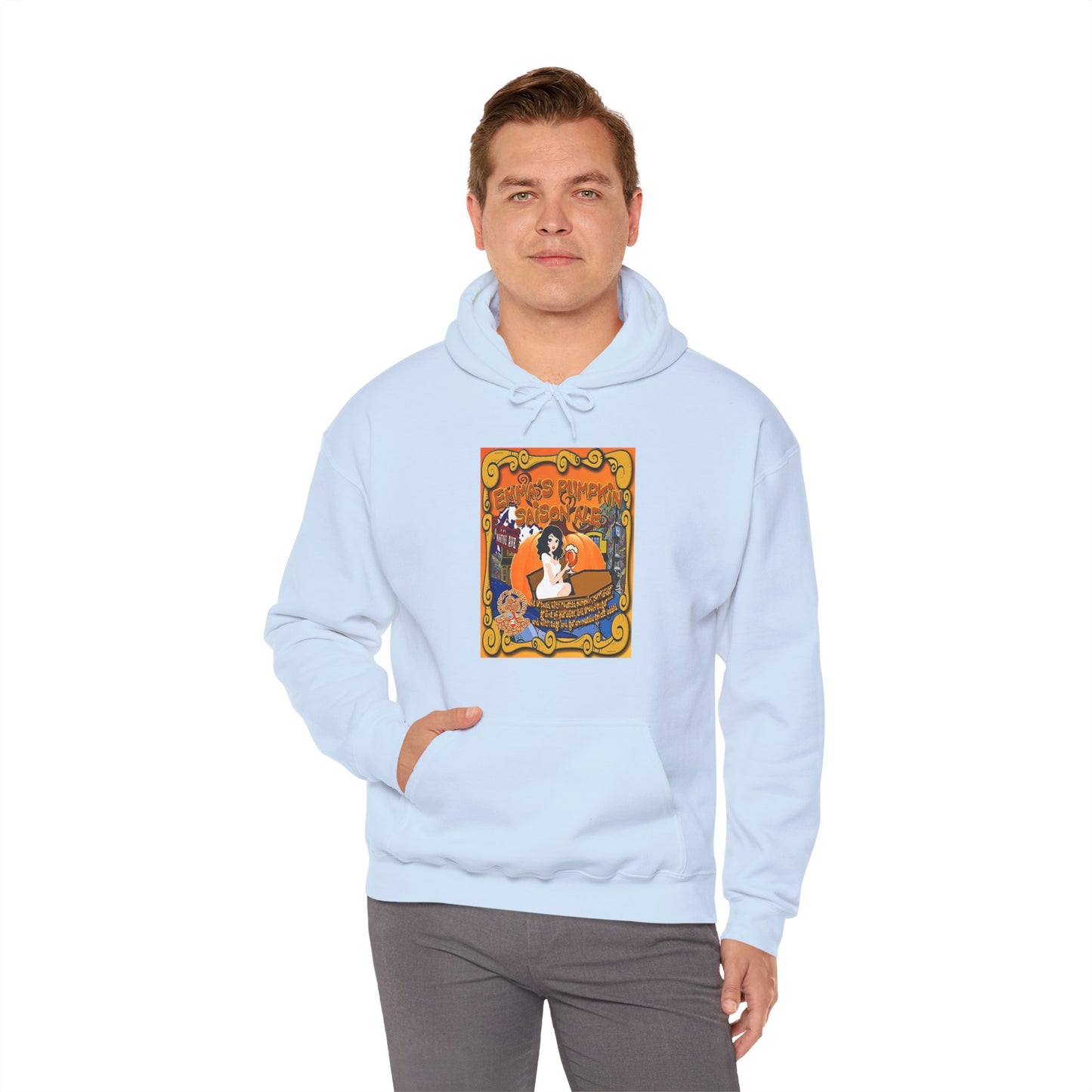 TRiNiTY Emma's Coffin Pumpkin Ale - Unisex Heavy Blend™ Hooded Sweatshirt