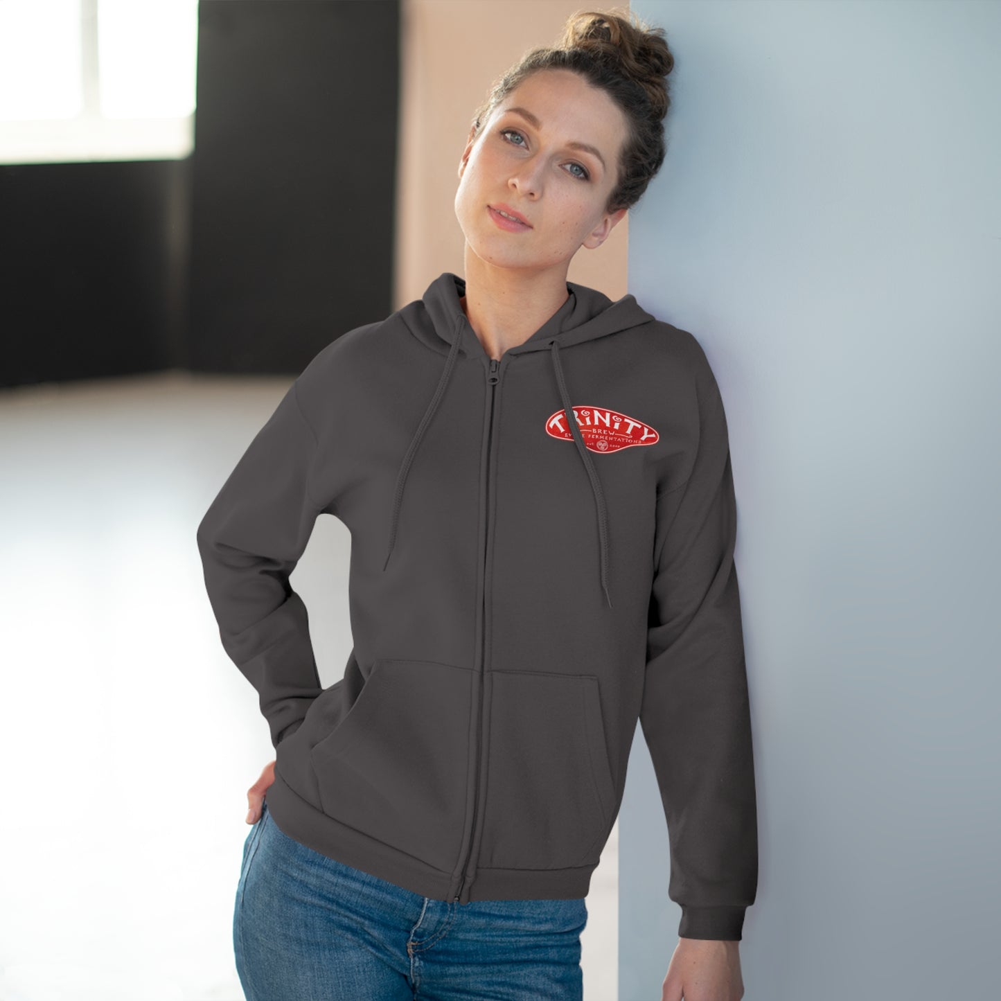 TRiNiTY Funky Reggae Beer - Unisex Hooded Zip Sweatshirt