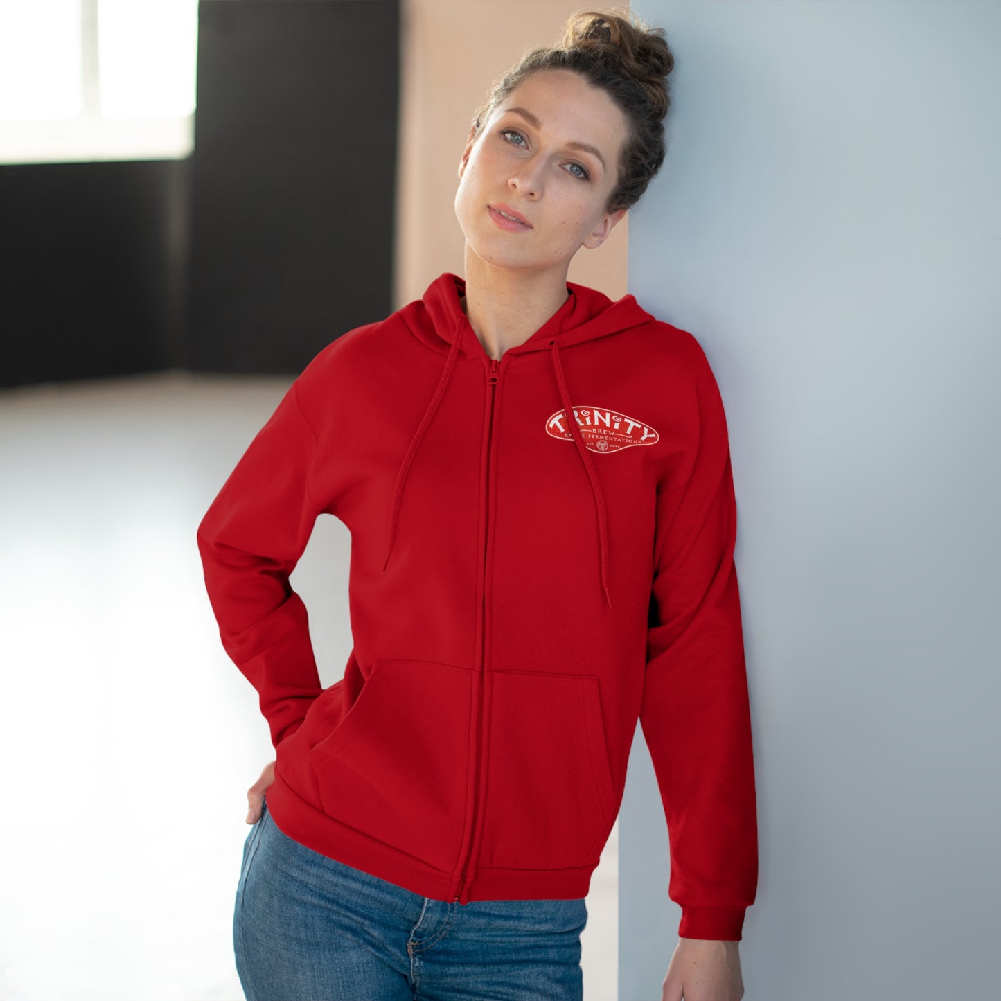 TRiNiTY Funky Reggae Beer - Unisex Hooded Zip Sweatshirt