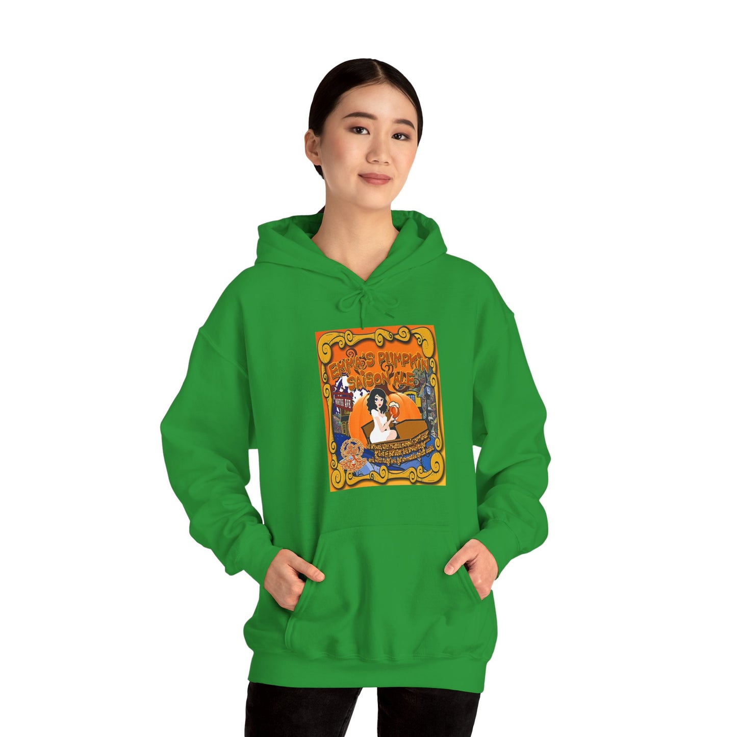 TRiNiTY Emma's Coffin Pumpkin Ale - Unisex Heavy Blend™ Hooded Sweatshirt