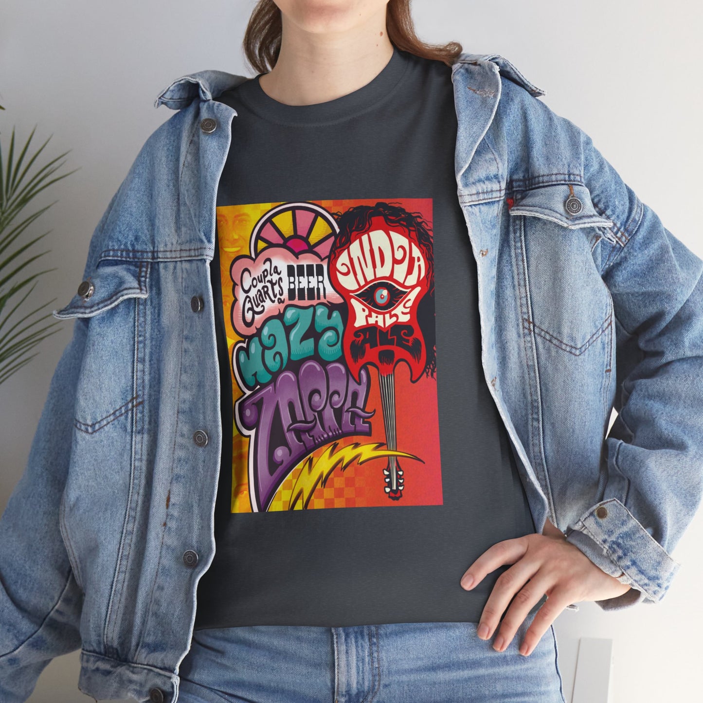 TRiNiTY Coupla' Quarts Hazy IPA (White Print) - Unisex Heavy Cotton Tee