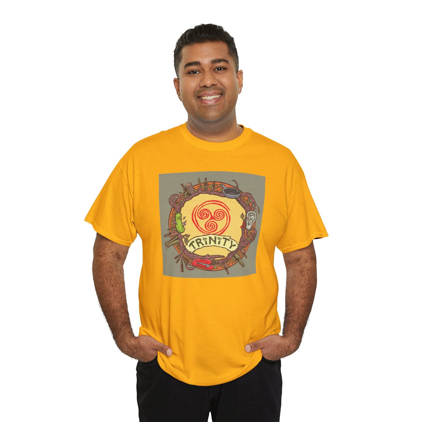 TRiNiTY Retro Logo - Unisex Heavy Cotton Tee