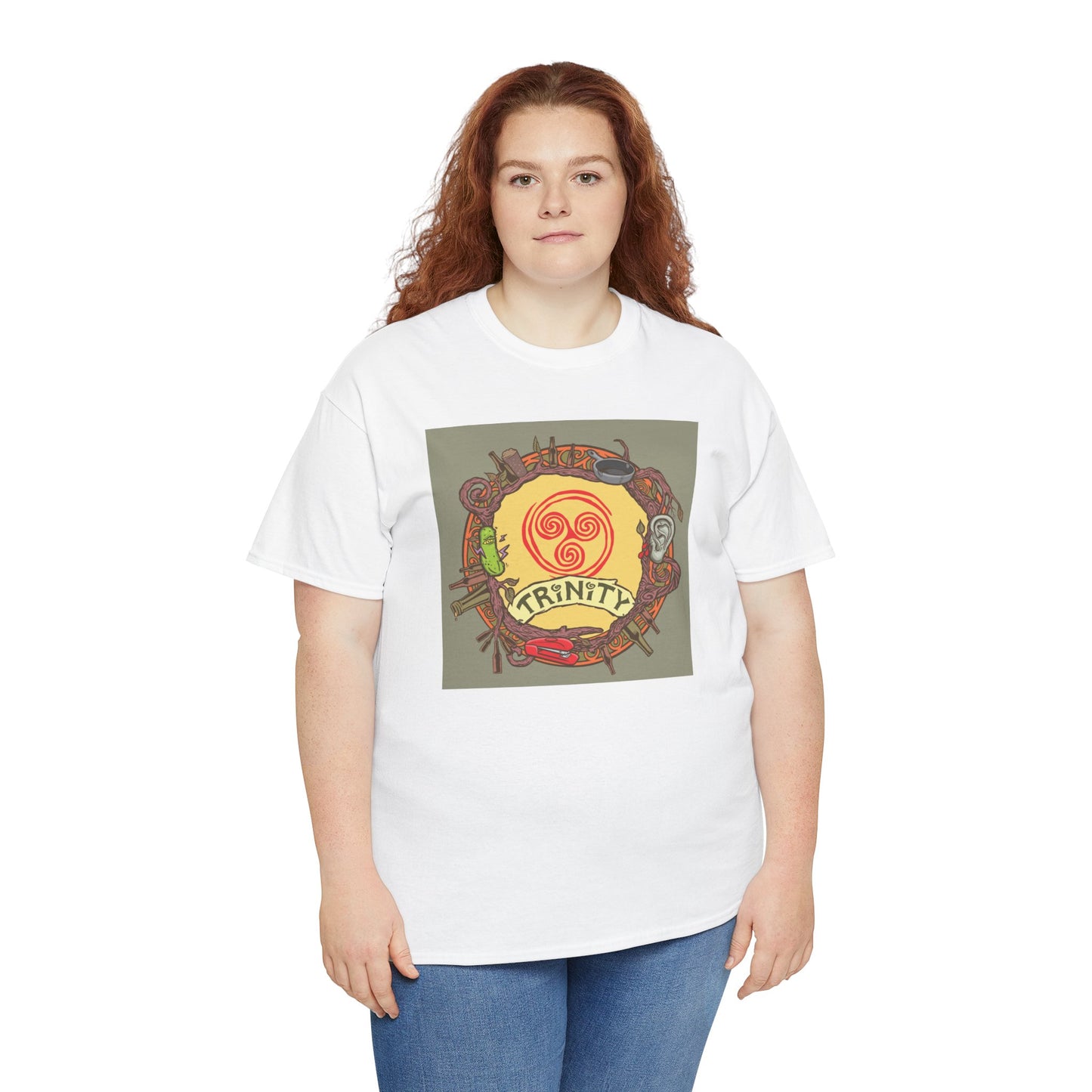 TRiNiTY Retro Logo - Unisex Heavy Cotton Tee