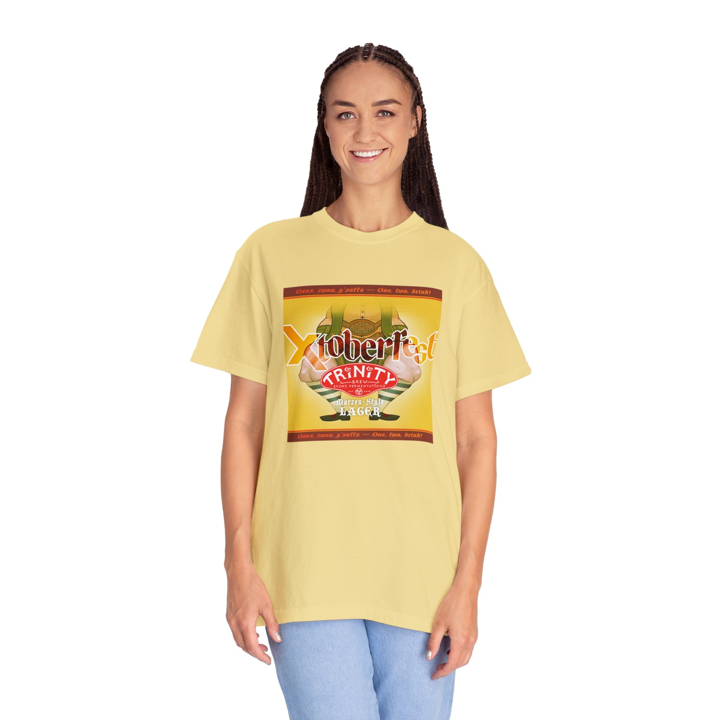 TRiNiTY Xtoberfest! T-Shirt (Lighter Colors) Oktoberfest Bier - Unisex Garment-Dyed T-shirt