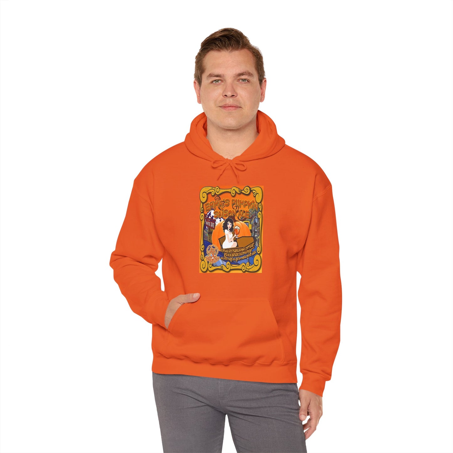 TRiNiTY Emma's Coffin Pumpkin Ale - Unisex Heavy Blend™ Hooded Sweatshirt