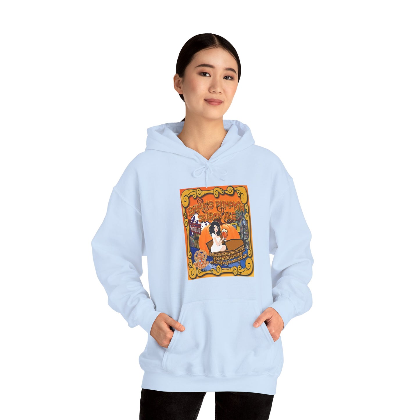 TRiNiTY Emma's Coffin Pumpkin Ale - Unisex Heavy Blend™ Hooded Sweatshirt