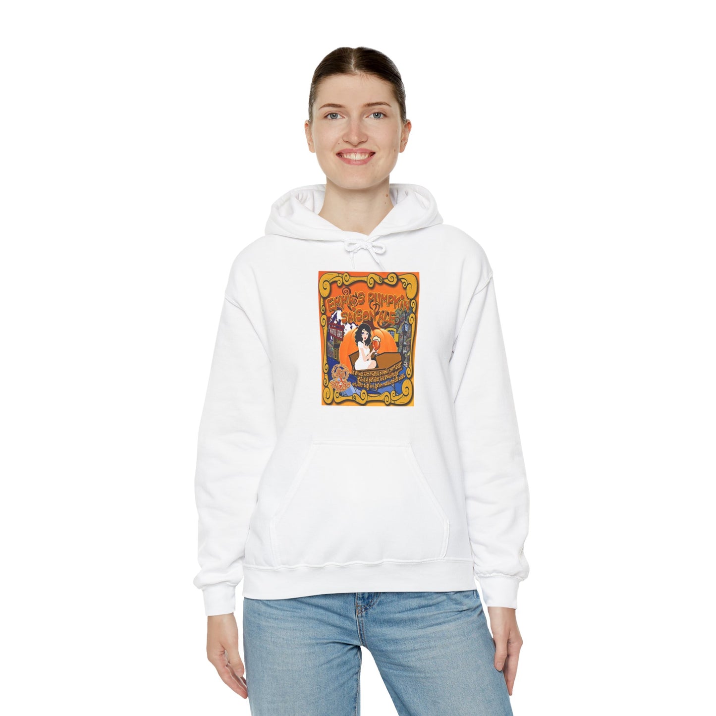TRiNiTY Emma's Coffin Pumpkin Ale - Unisex Heavy Blend™ Hooded Sweatshirt