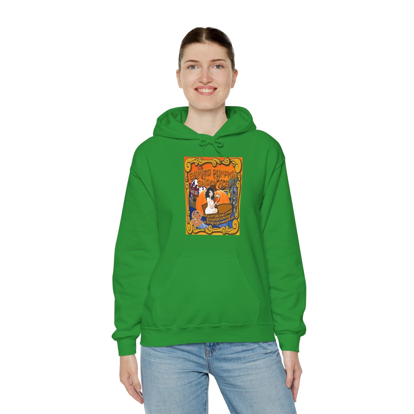 TRiNiTY Emma's Coffin Pumpkin Ale - Unisex Heavy Blend™ Hooded Sweatshirt