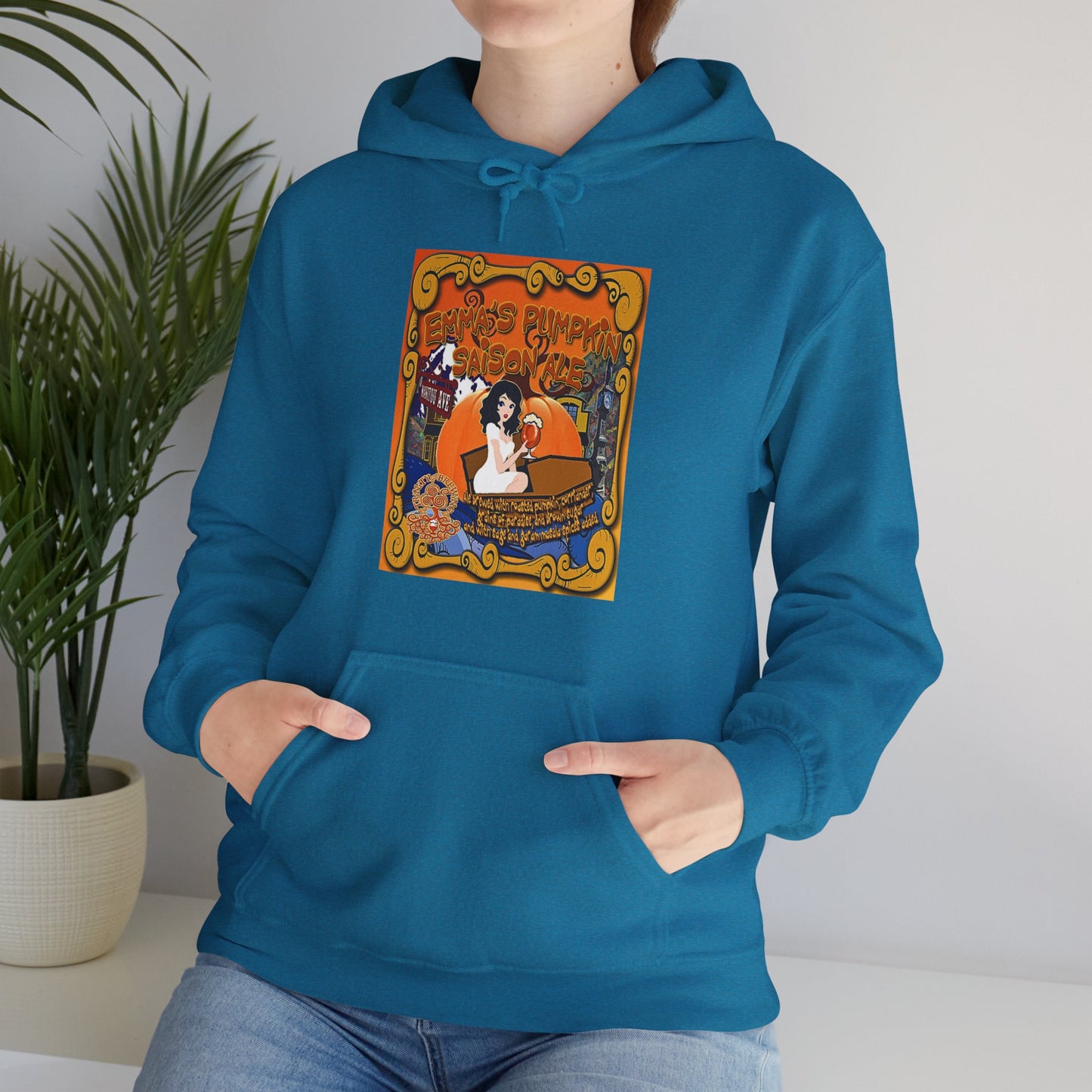TRiNiTY Emma's Coffin Pumpkin Ale - Unisex Heavy Blend™ Hooded Sweatshirt