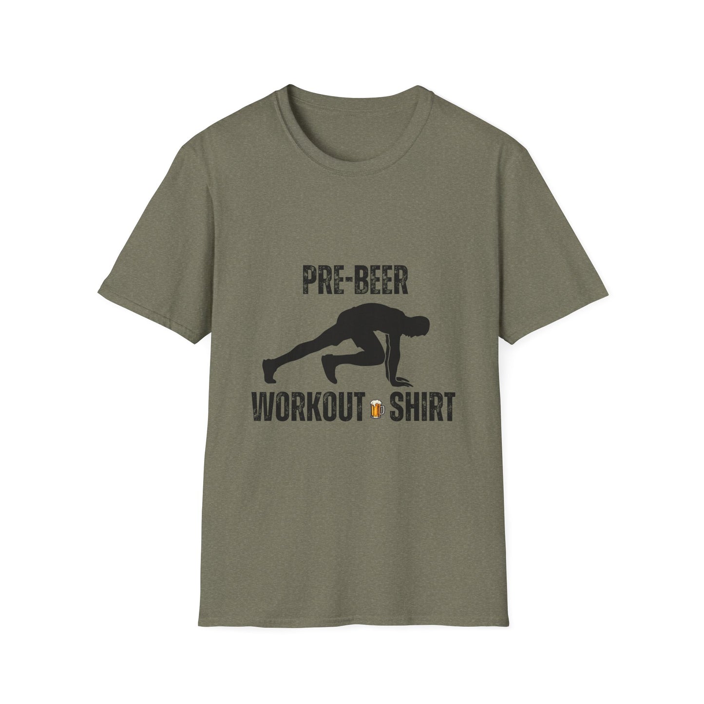 Pre-Beer Workout T-Shirt, Fun Fitness Tee, Unisex Athletic Shirt, Workout Clothing, Beer Lover's Gift, Gym Apparel