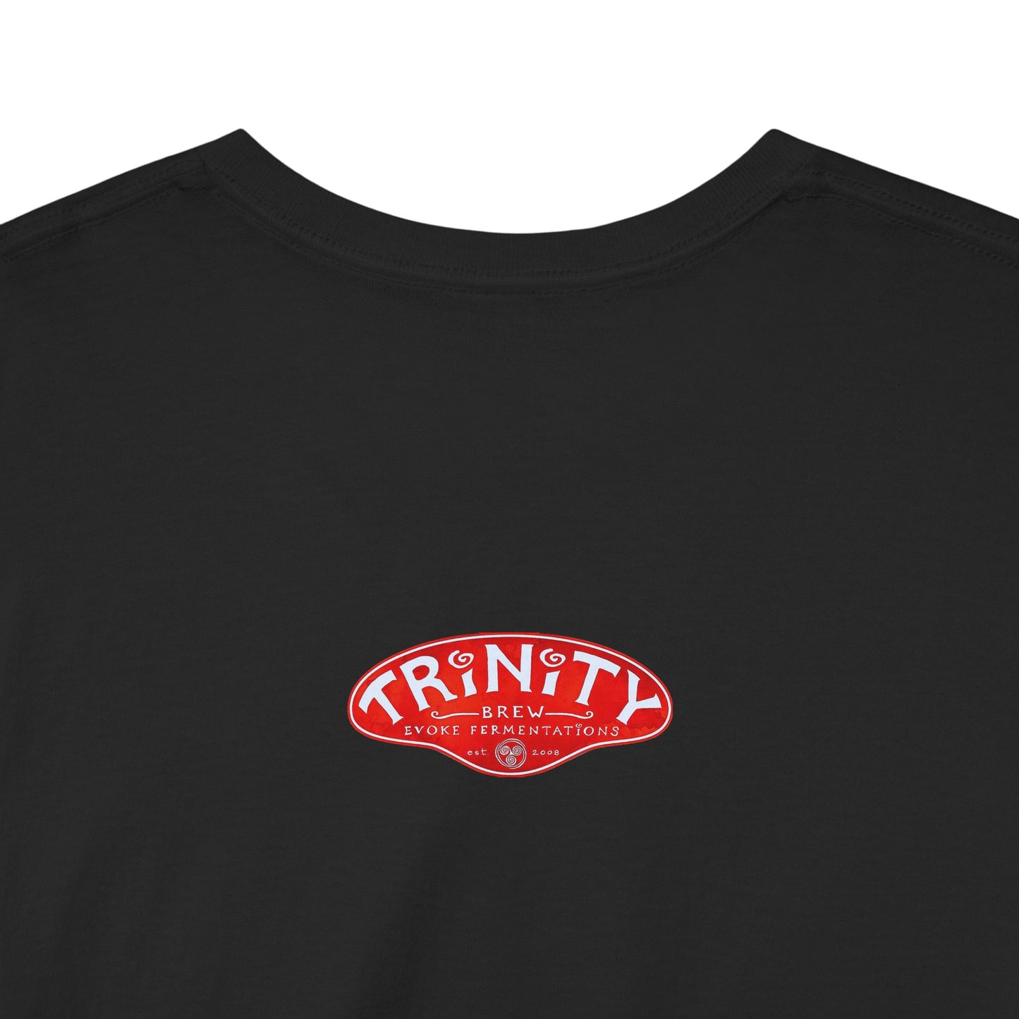 TRiNiTY Book Arch (Red Logo on Back) - Unisex Heavy Cotton Tee