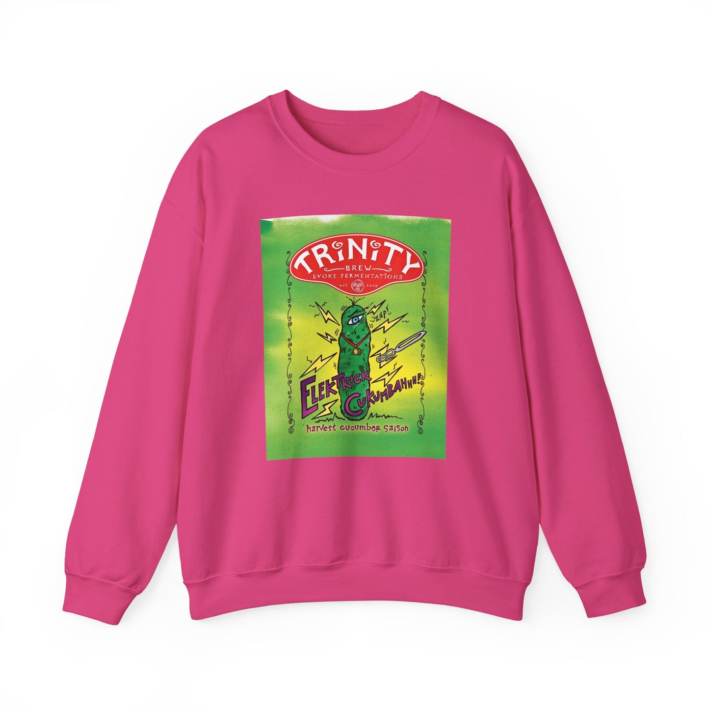 TRiNiTY Electrick Cukumbahh (Lighter Colors) - Unisex Heavy Blend™ Crewneck Sweatshirt