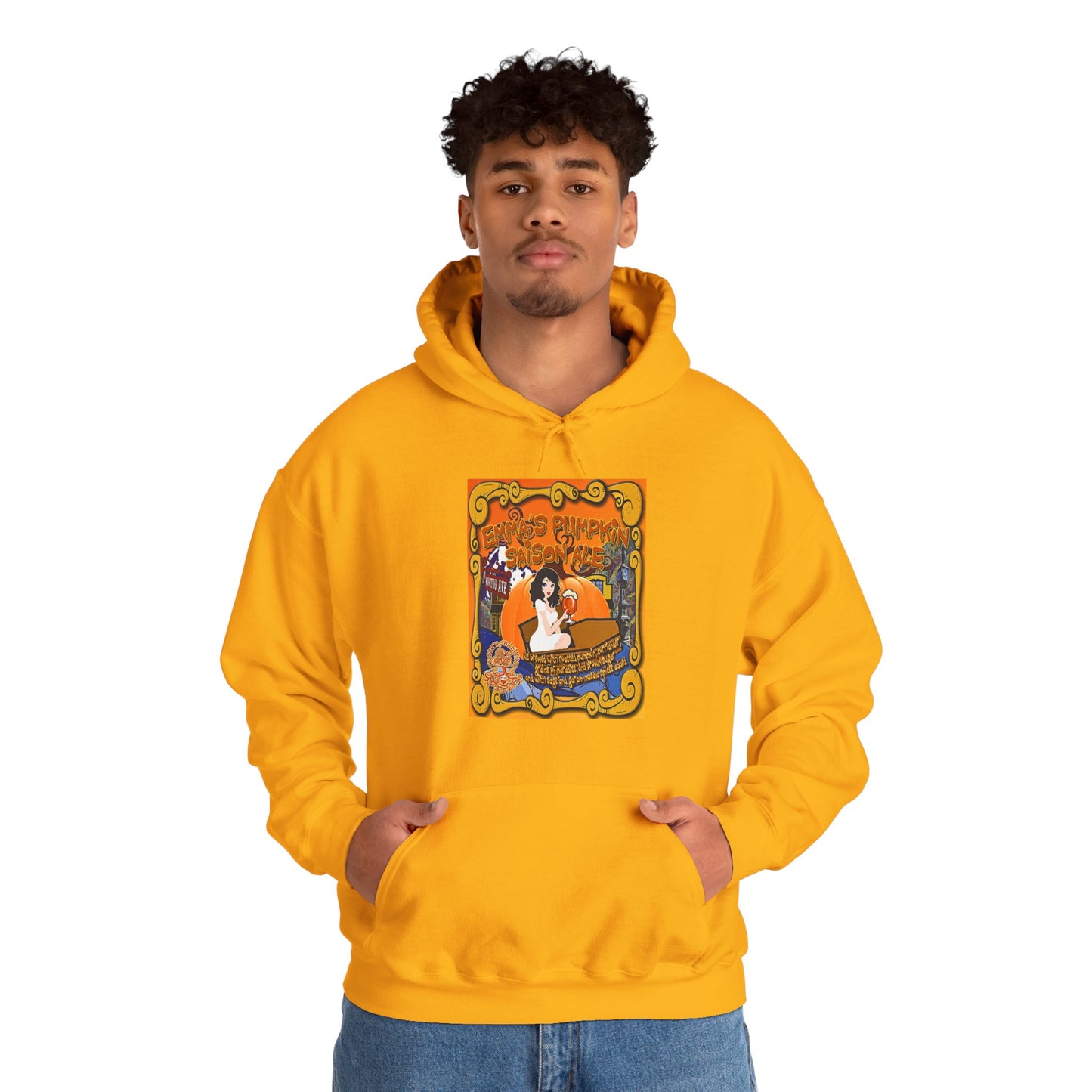 TRiNiTY Emma's Coffin Pumpkin Ale - Unisex Heavy Blend™ Hooded Sweatshirt