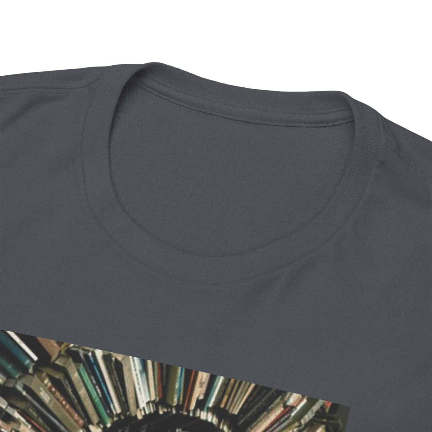 TRiNiTY Book Arch (Red Logo on Back) - Unisex Heavy Cotton Tee
