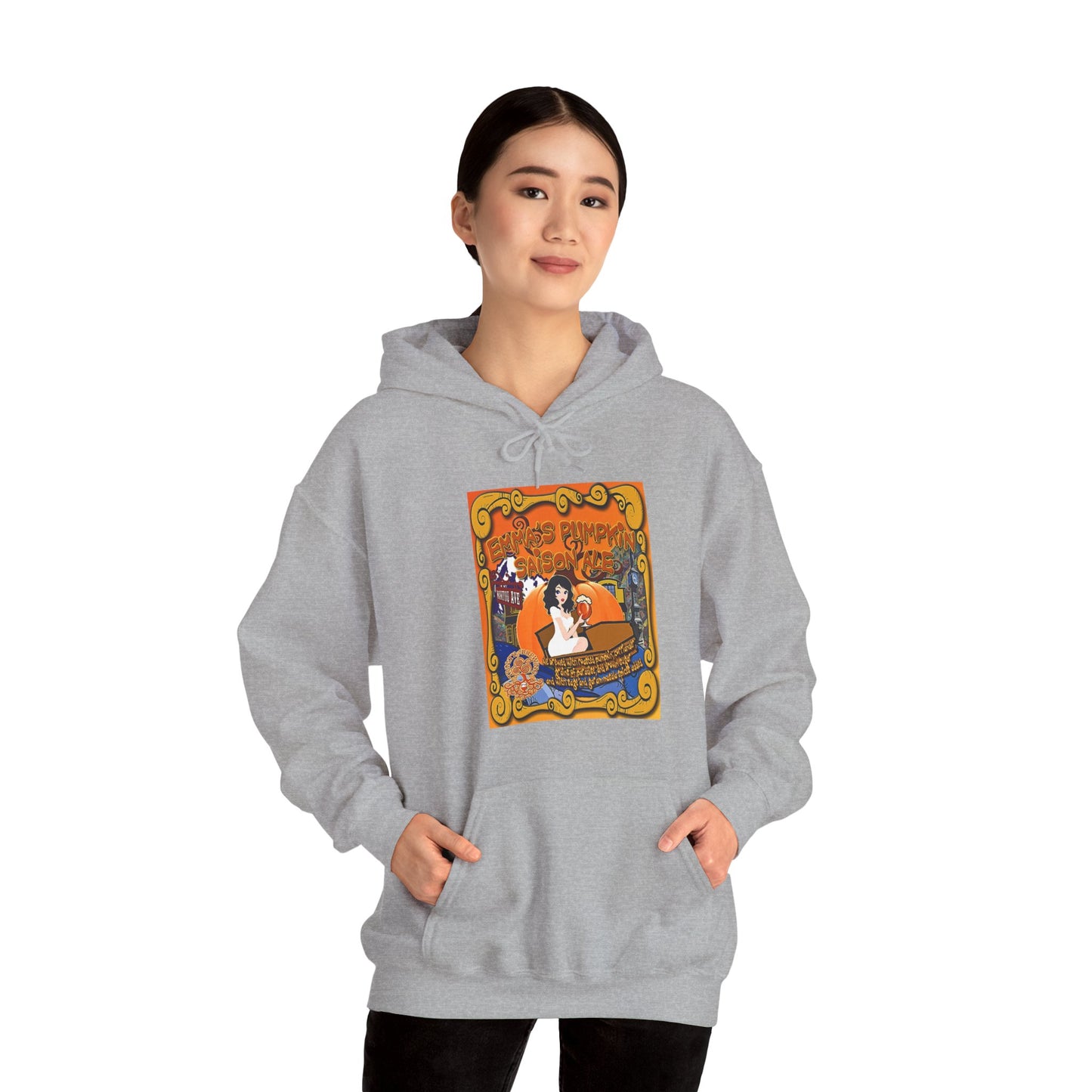 TRiNiTY Emma's Coffin Pumpkin Ale - Unisex Heavy Blend™ Hooded Sweatshirt