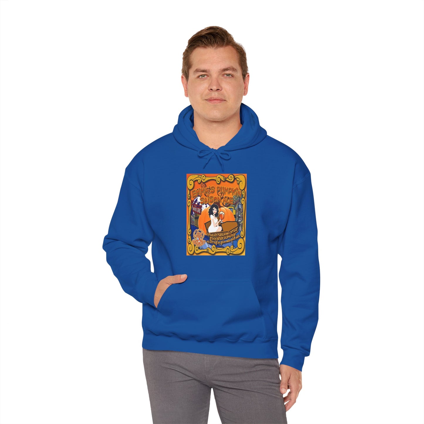 TRiNiTY Emma's Coffin Pumpkin Ale - Unisex Heavy Blend™ Hooded Sweatshirt