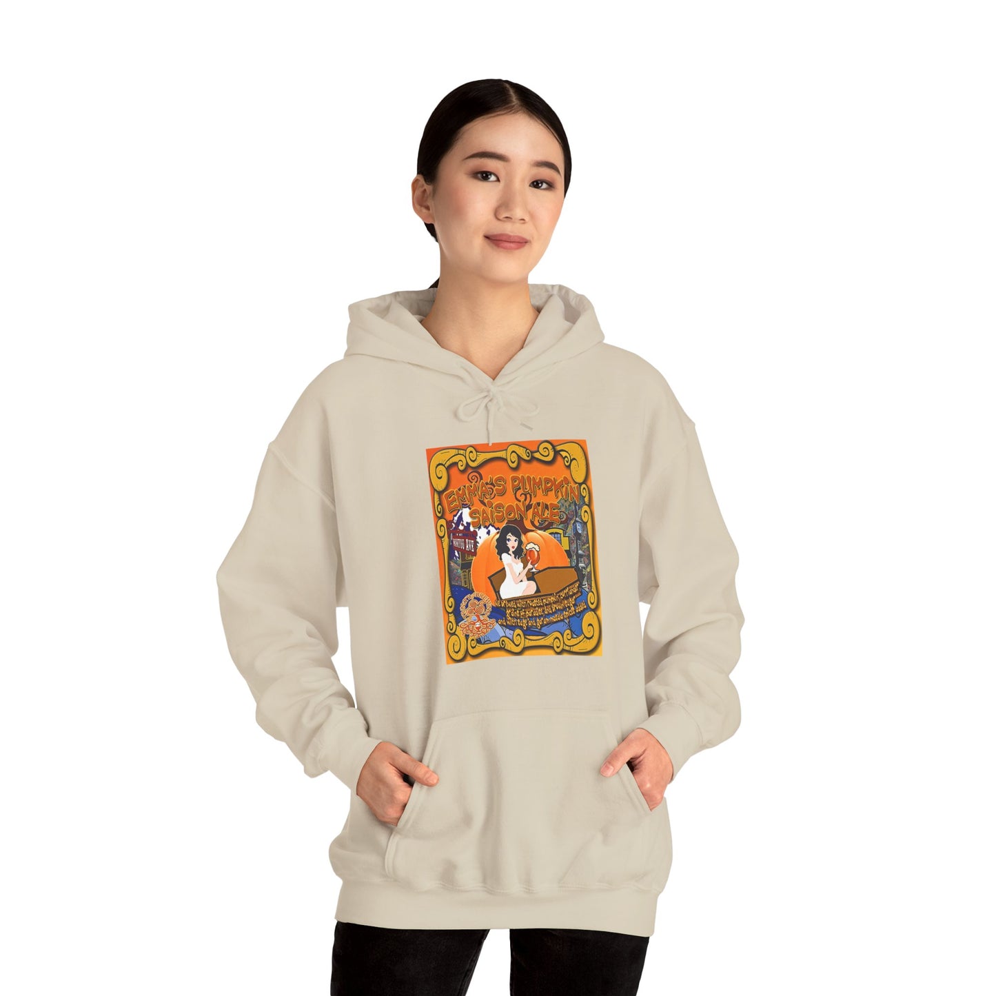 TRiNiTY Emma's Coffin Pumpkin Ale - Unisex Heavy Blend™ Hooded Sweatshirt