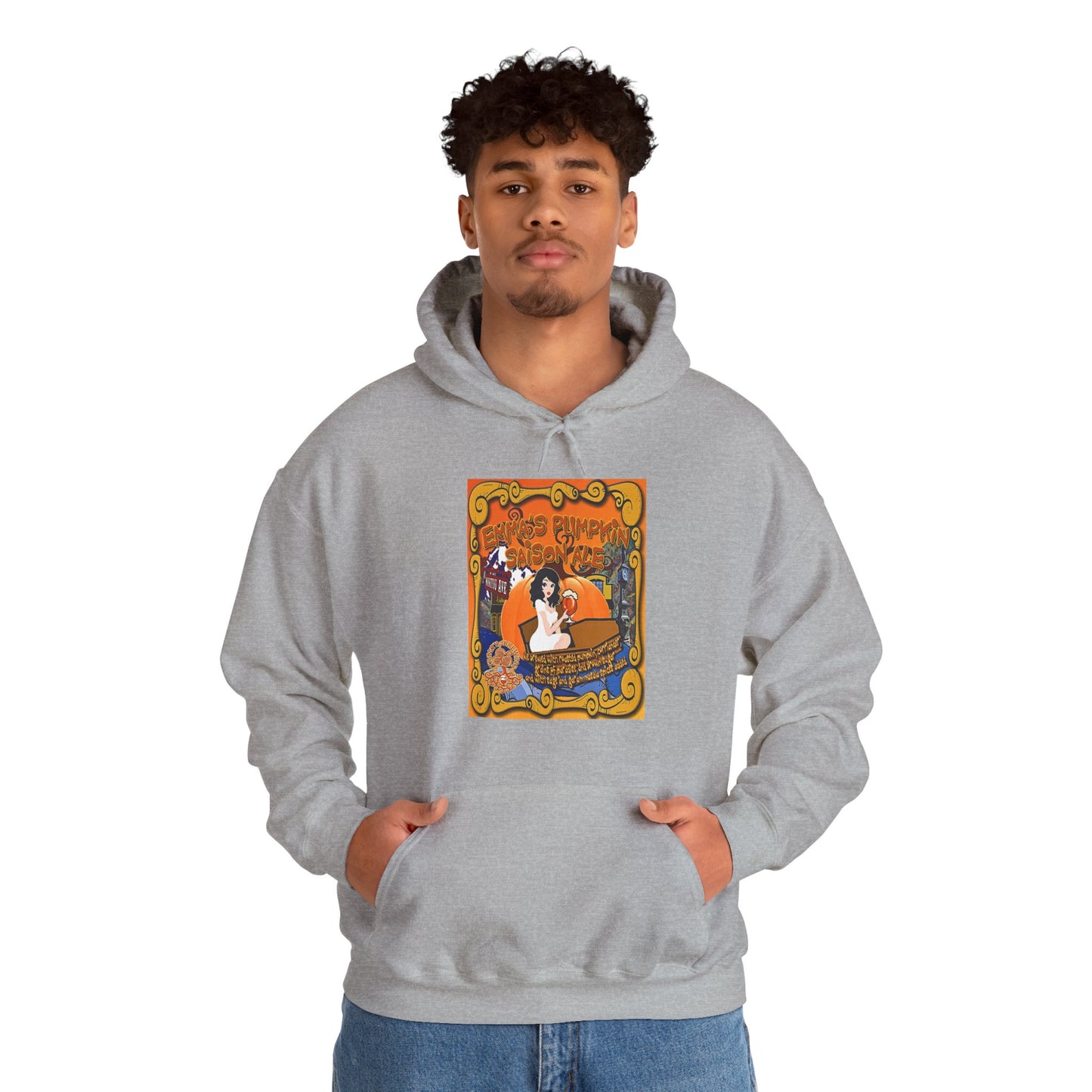 TRiNiTY Emma's Coffin Pumpkin Ale - Unisex Heavy Blend™ Hooded Sweatshirt