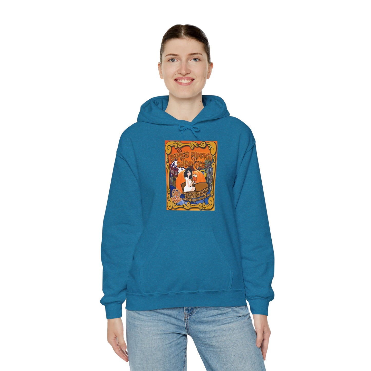 TRiNiTY Emma's Coffin Pumpkin Ale - Unisex Heavy Blend™ Hooded Sweatshirt