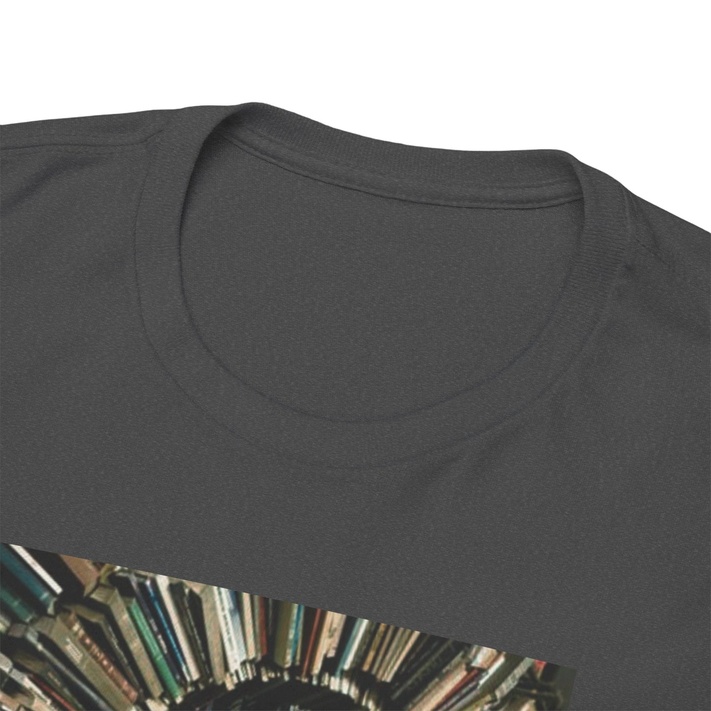 TRiNiTY Book Arch (Red Logo on Back) - Unisex Heavy Cotton Tee