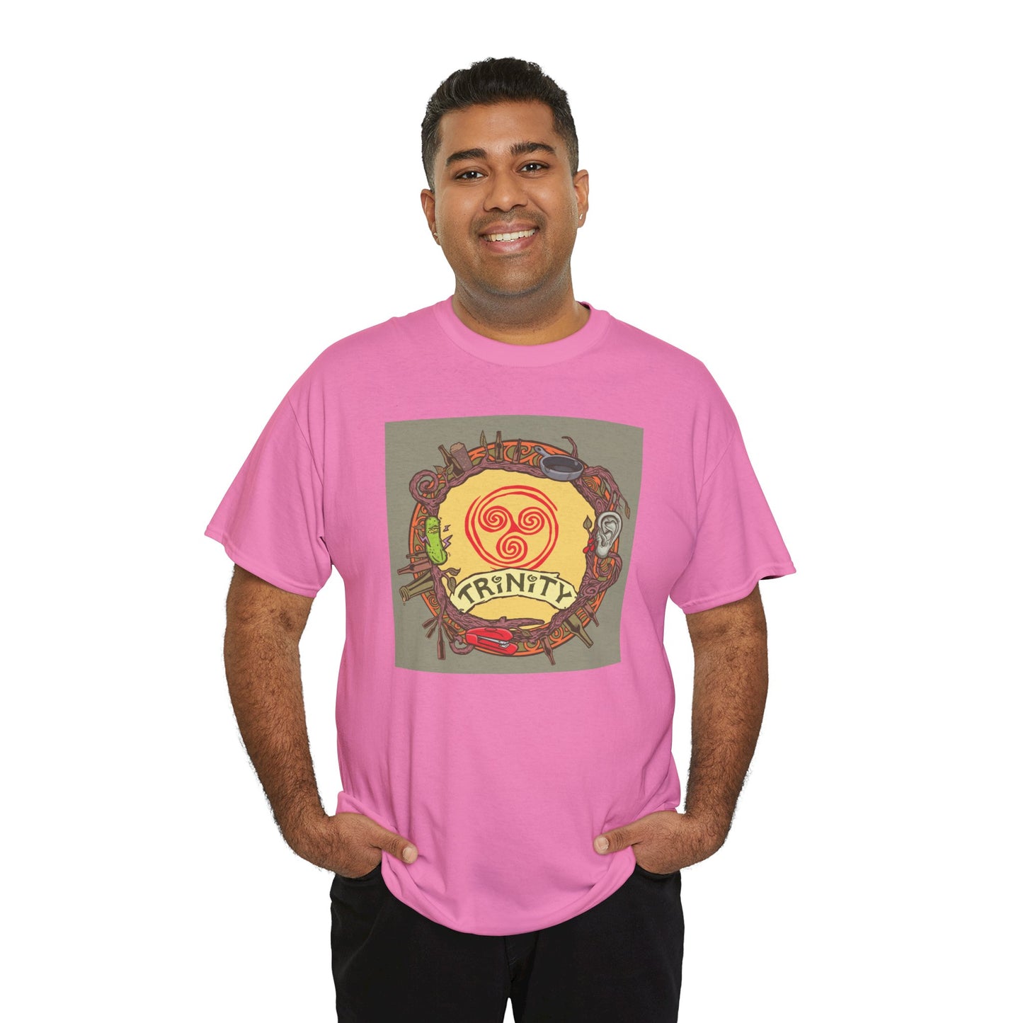 TRiNiTY Retro Logo - Unisex Heavy Cotton Tee