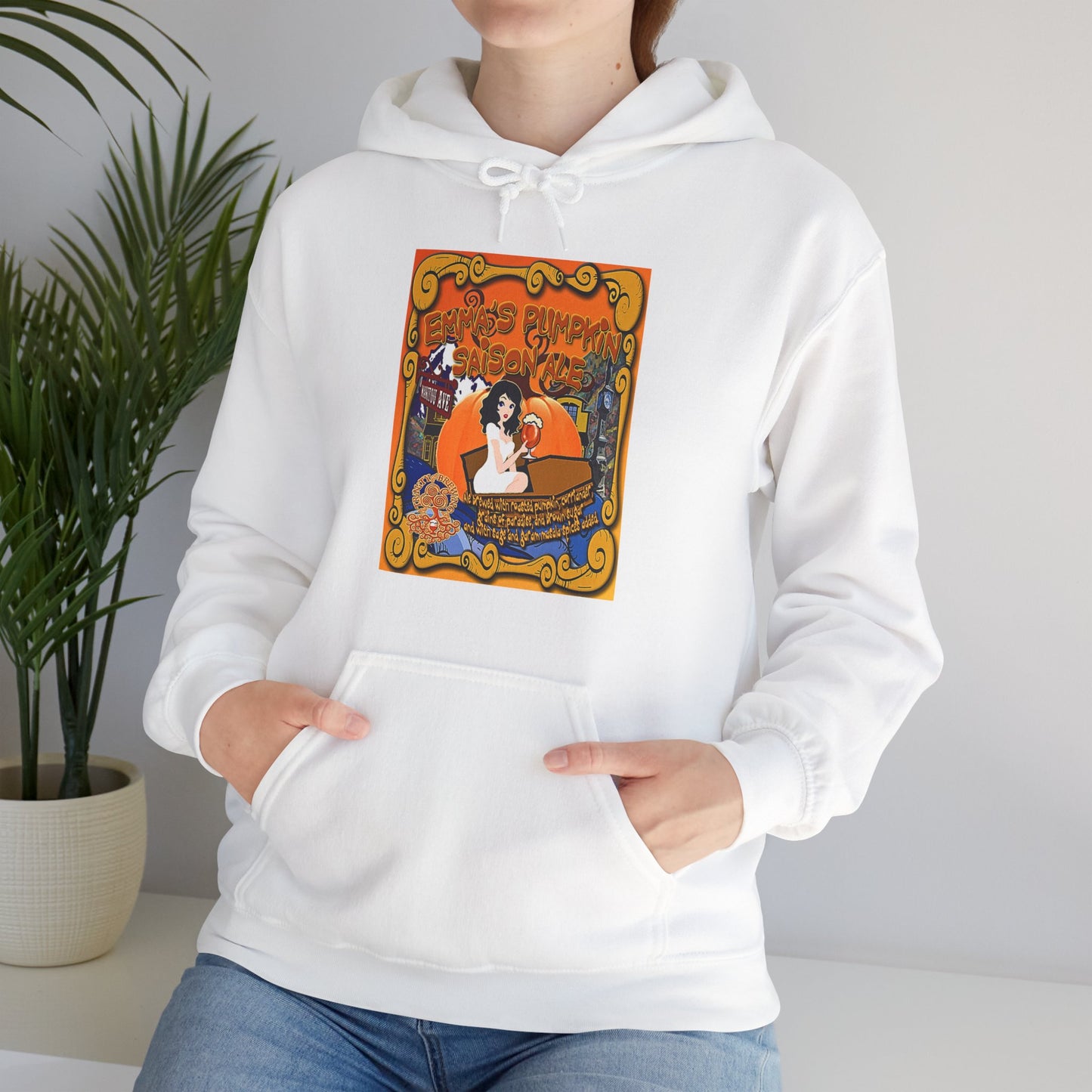 TRiNiTY Emma's Coffin Pumpkin Ale - Unisex Heavy Blend™ Hooded Sweatshirt