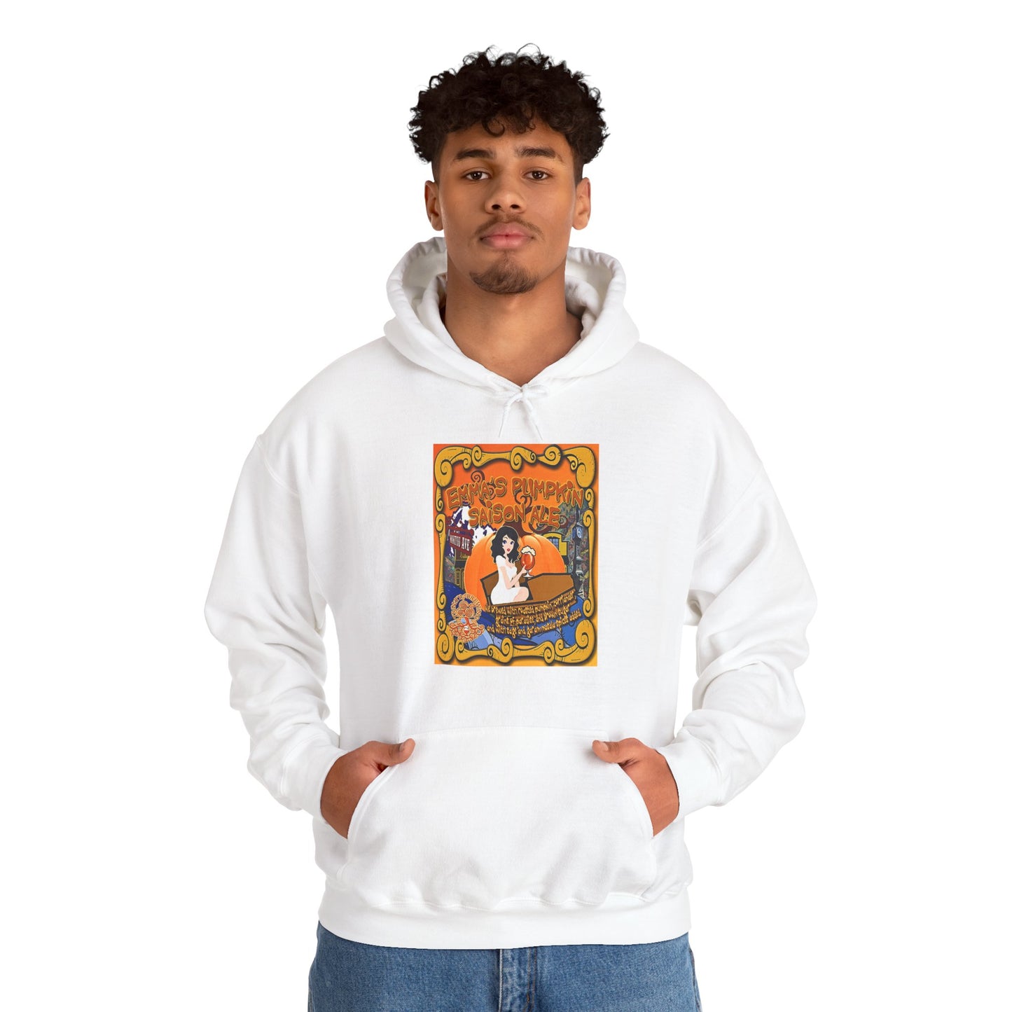 TRiNiTY Emma's Coffin Pumpkin Ale - Unisex Heavy Blend™ Hooded Sweatshirt