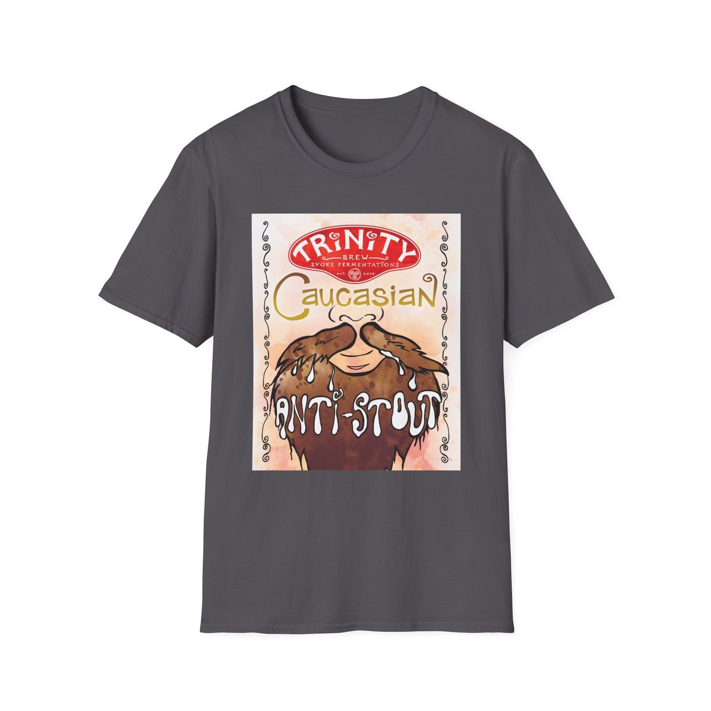 TRiNiTY Caucasian Anti-Stout (Darker Colors) - Unisex Softstyle T-Shirt
