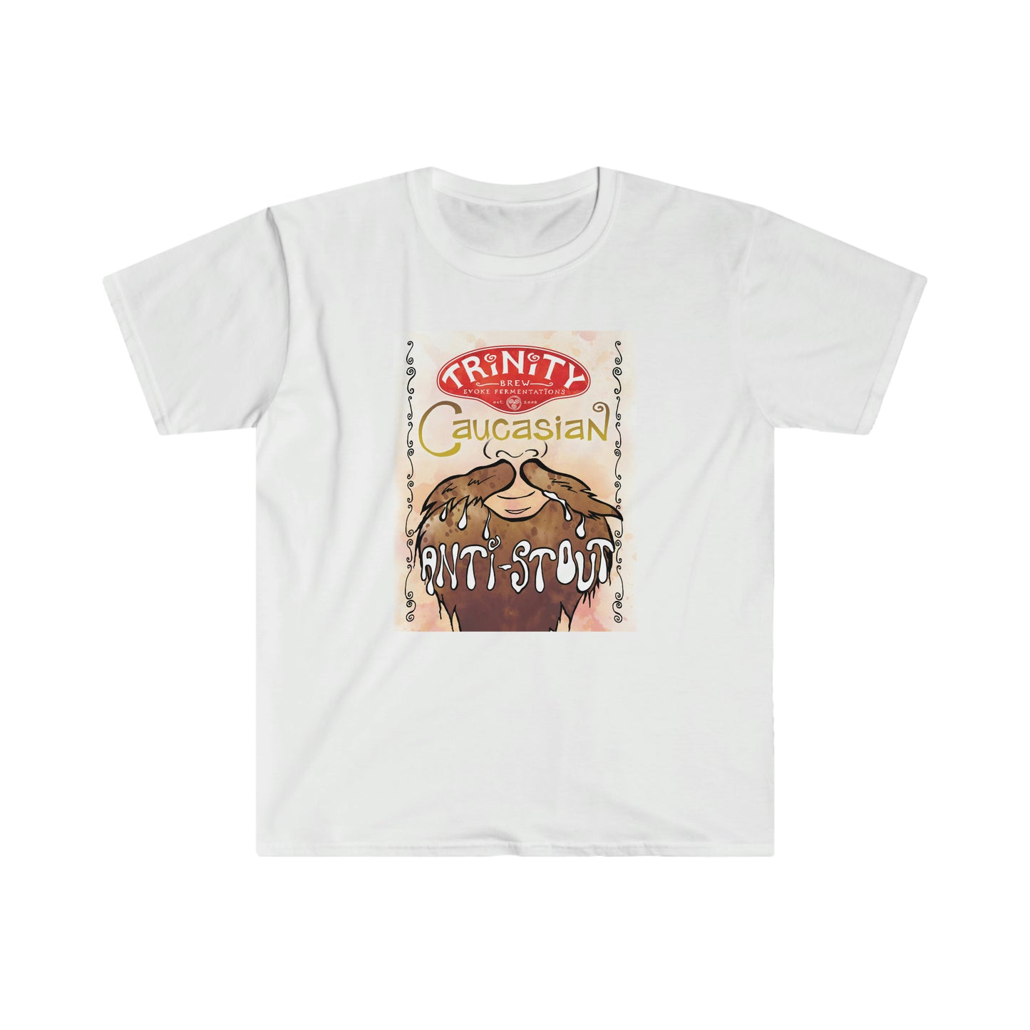 TRiNiTY Caucasian Anti-Stout - Unisex Softstyle T-Shirt