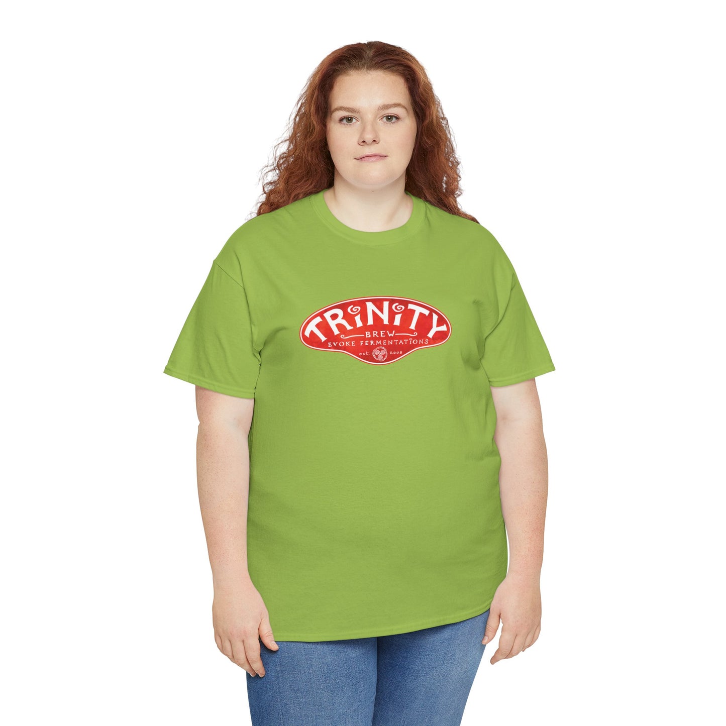 TRiNiTY Classic Logo RED - Unisex Heavy Cotton Tee
