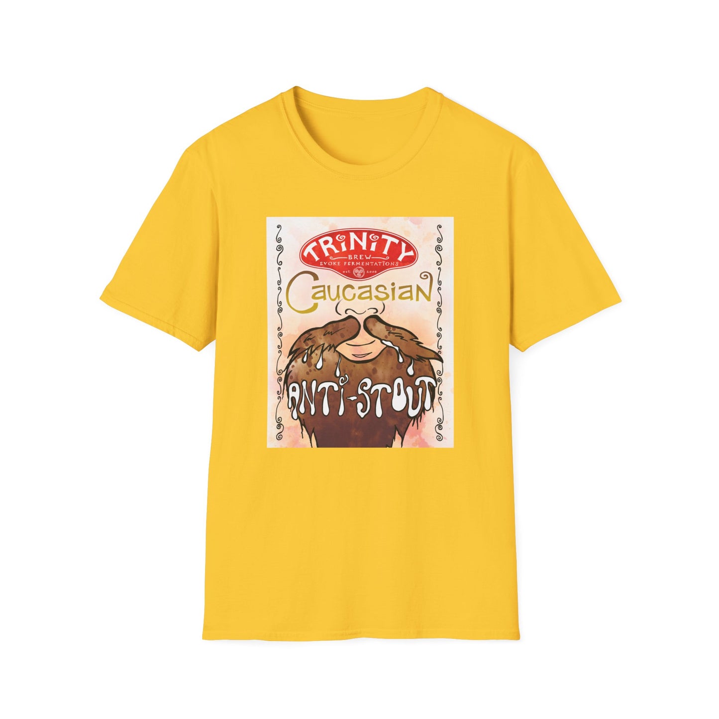 TRiNiTY Caucasian Anti-Stout - Unisex Softstyle T-Shirt