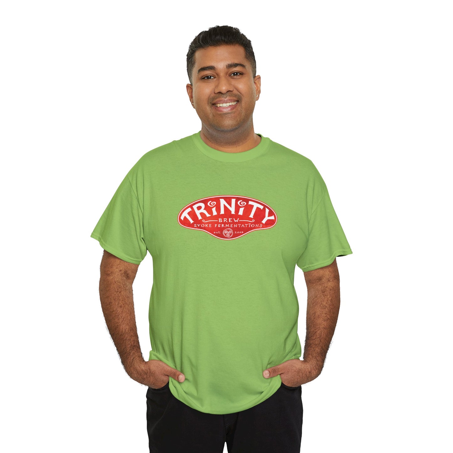 TRiNiTY Classic Logo RED - Unisex Heavy Cotton Tee