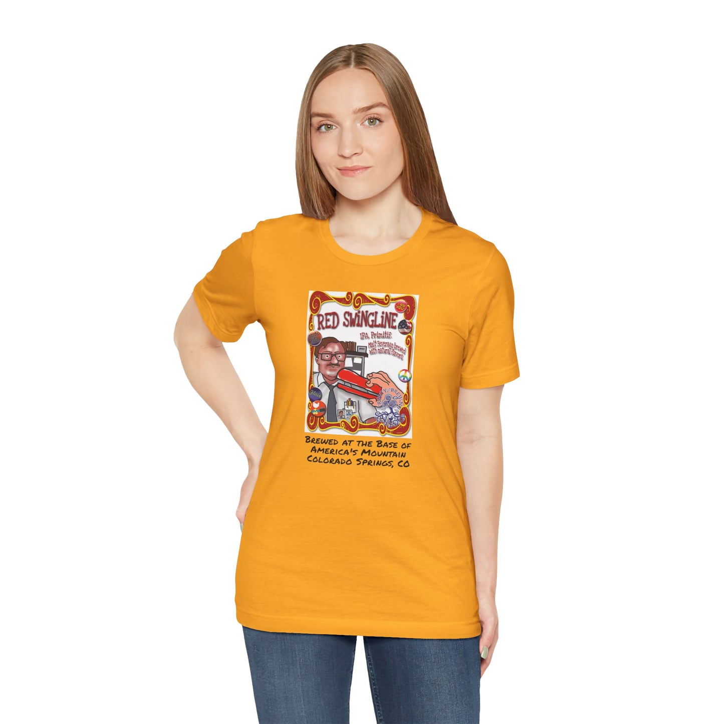 TRiNiTY GABF Gold Medal Winner Red Swingline Sour IPA - Unisex Jersey Short Sleeve Tee