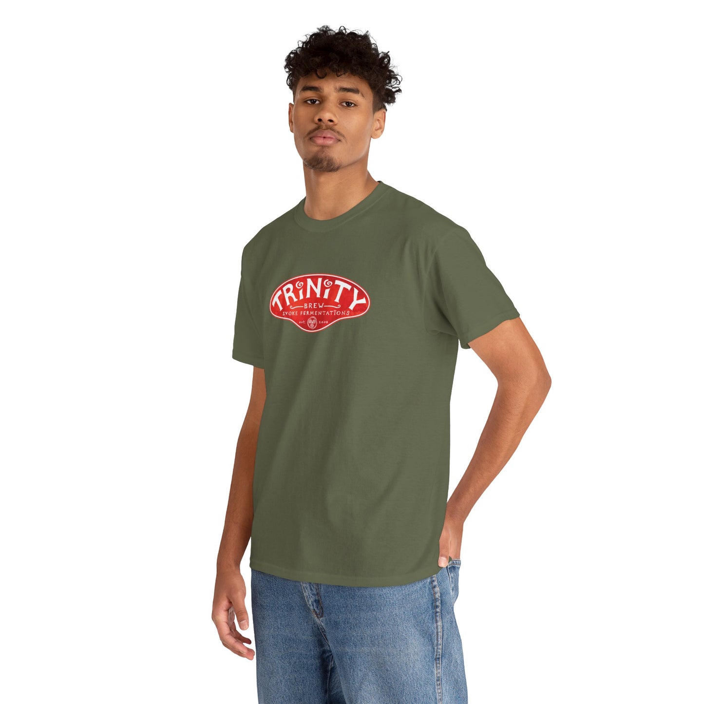 TRiNiTY Classic Logo RED - Unisex Heavy Cotton Tee