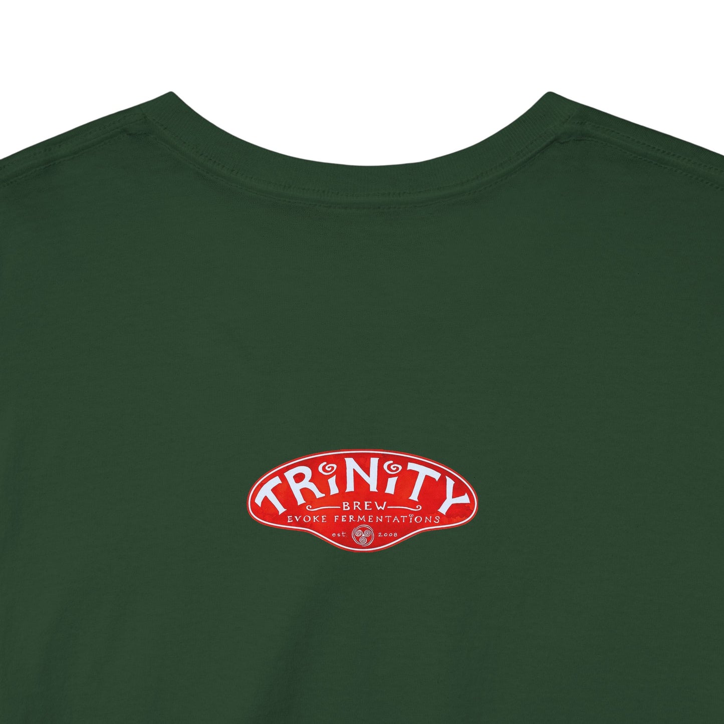TRiNiTY Book Arch (Red Logo on Back) - Unisex Heavy Cotton Tee