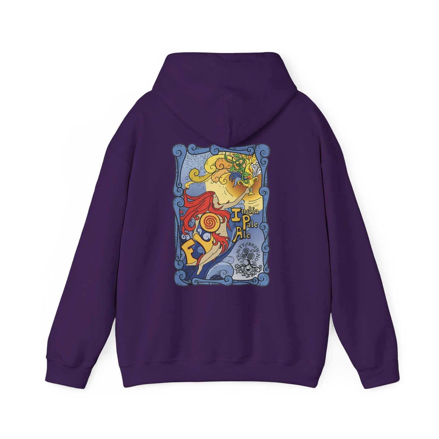 Trinity logo Front with Flo logo back Unisex Heavy Blend™ Hooded Sweatshirt