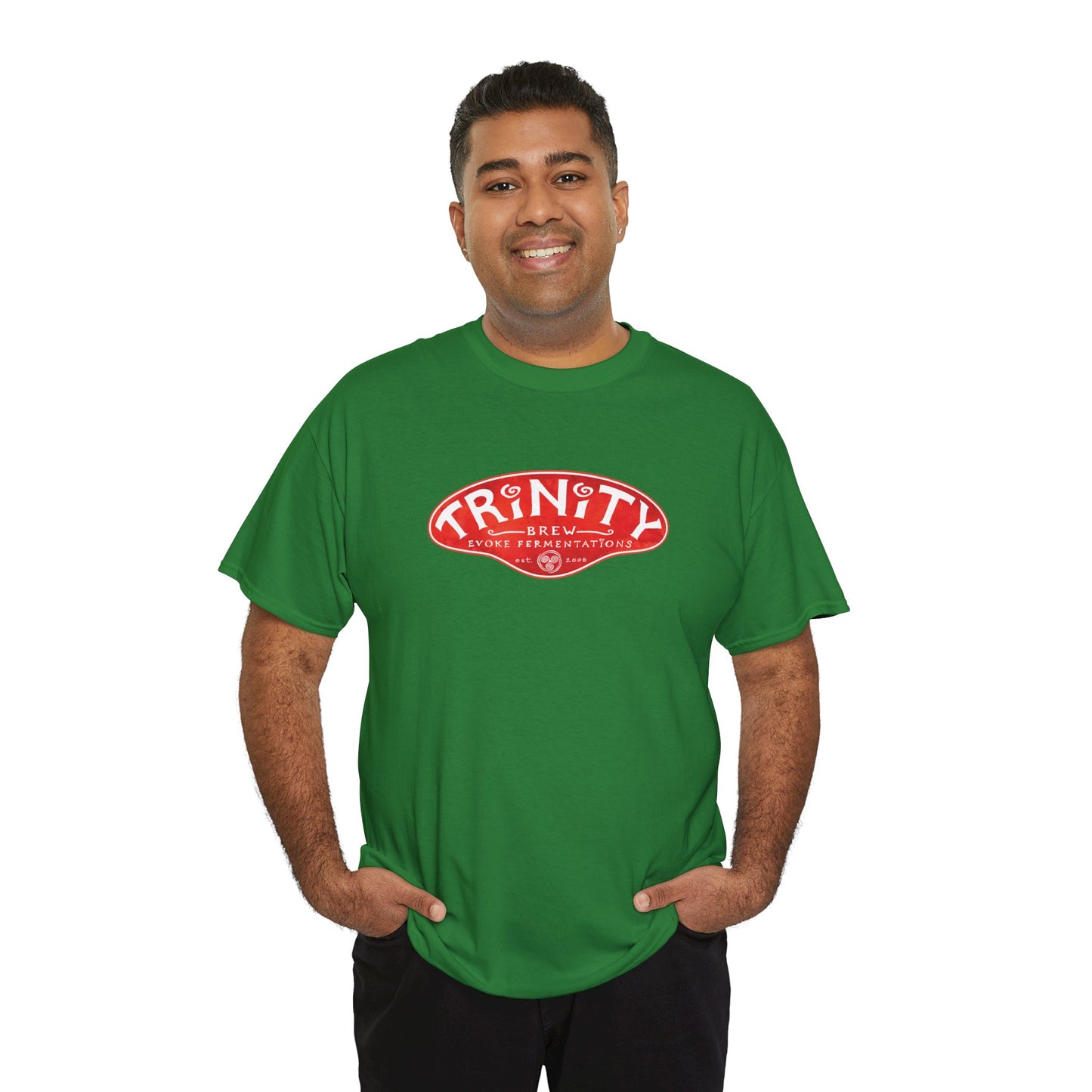 TRiNiTY Classic Logo RED - Unisex Heavy Cotton Tee