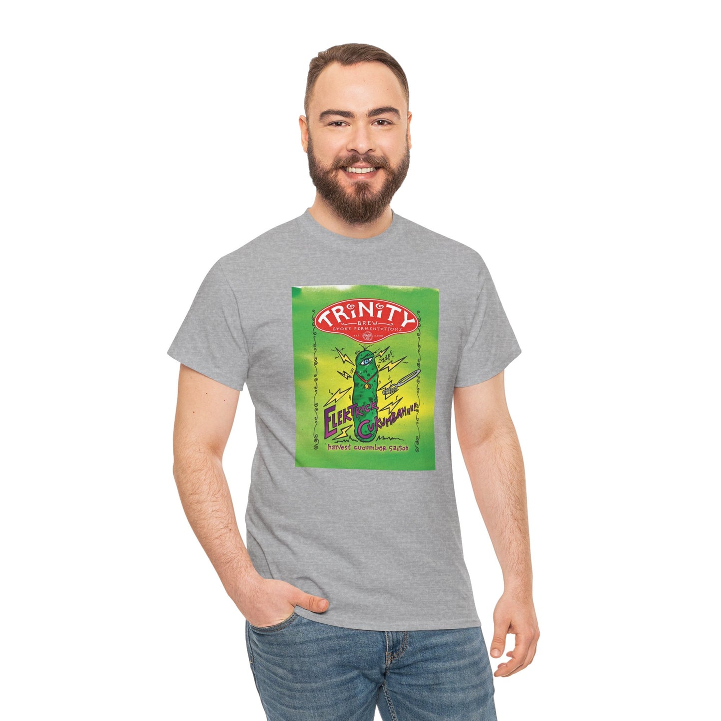 TRiNiTY Electrick Cucumbahh (Lighter Colors) - Unisex Heavy Cotton Tee