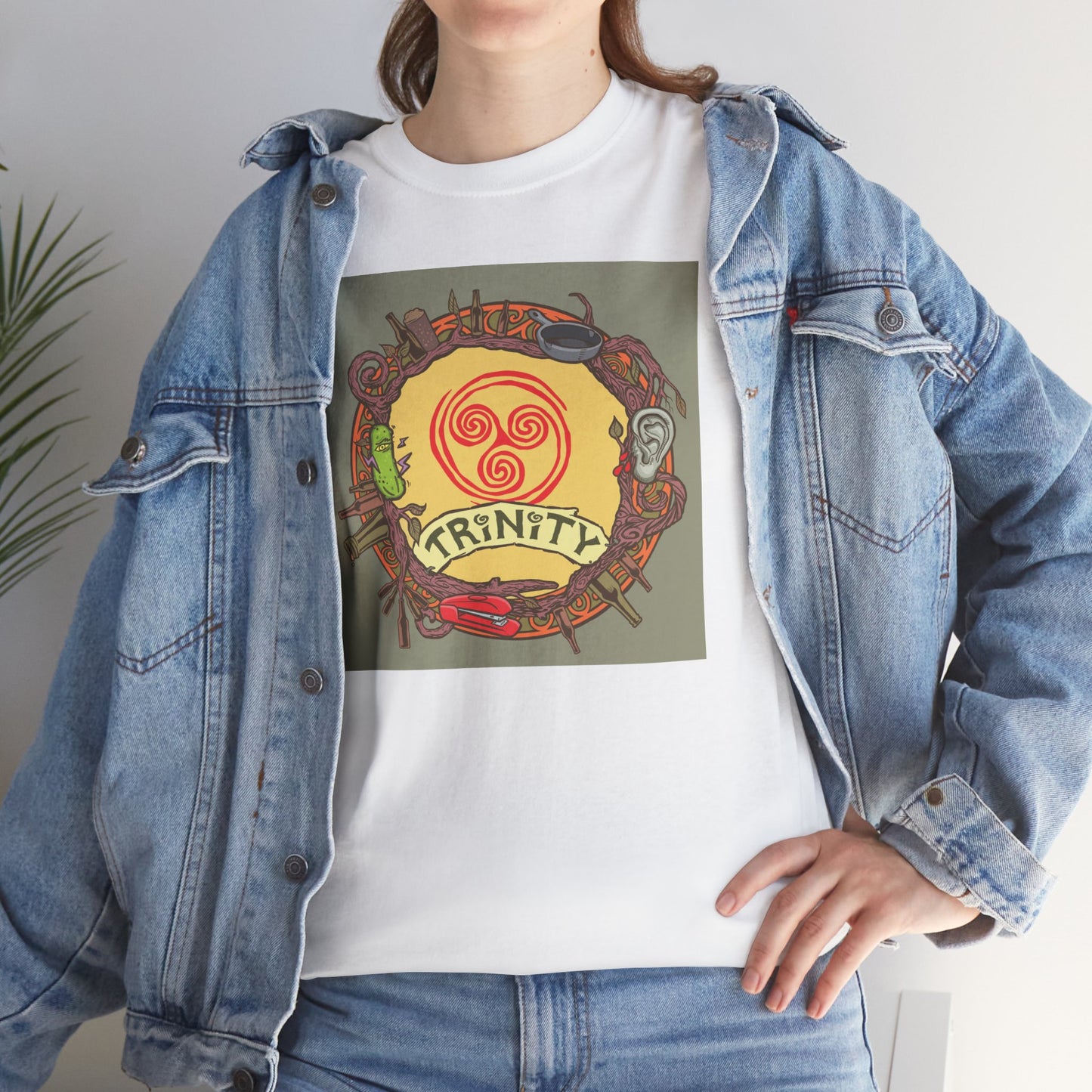 TRiNiTY Retro Logo - Unisex Heavy Cotton Tee