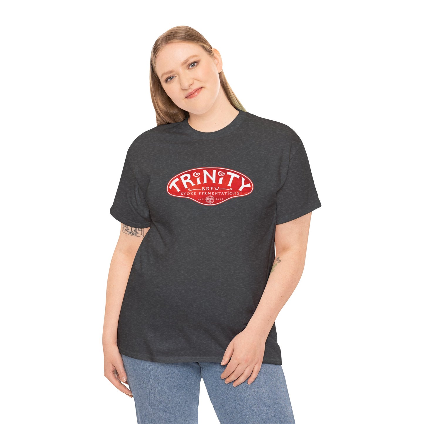TRiNiTY Classic Logo RED - Unisex Heavy Cotton Tee